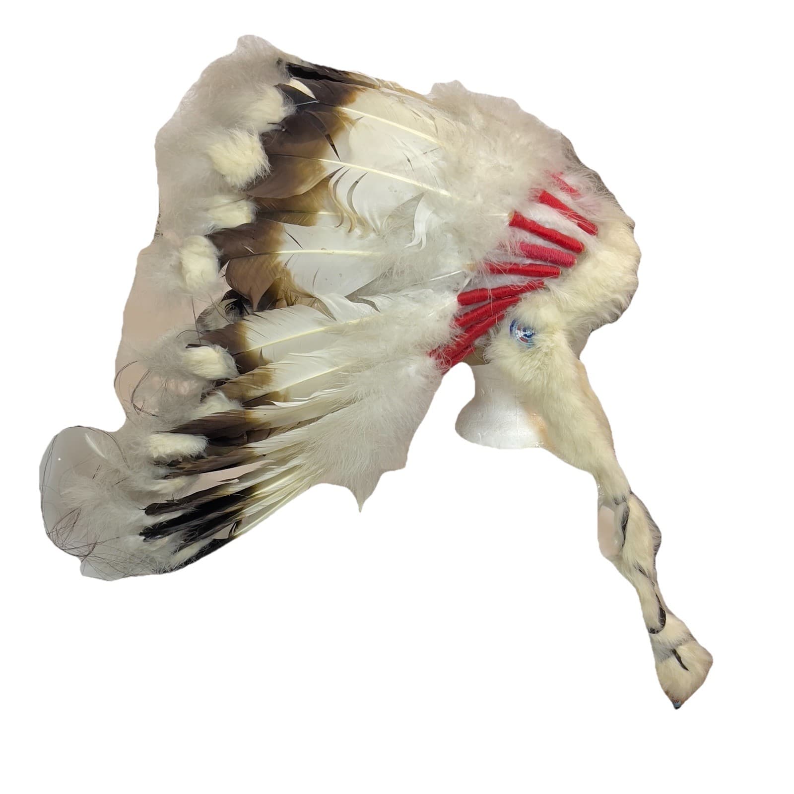 Vintage Native American Feather Headdress Plains Indian Style Cahuilla Tribe