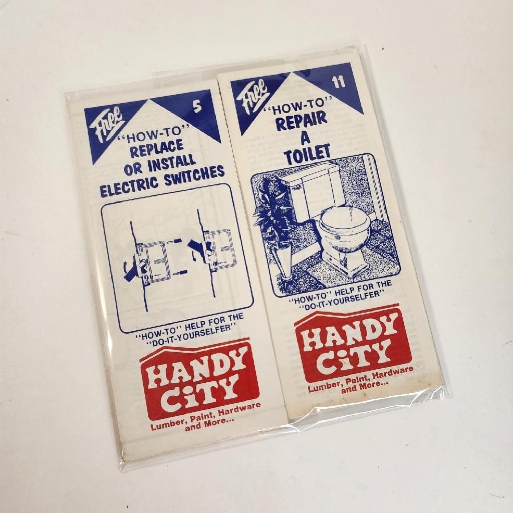 Handy City DYI brochures 1970s Hardware store pamphlets Home Improvement how tos 5