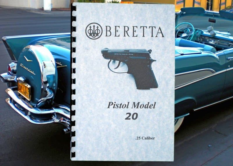 BERETTA .25 Cal MODEL 20  Pistol Owners  Manual