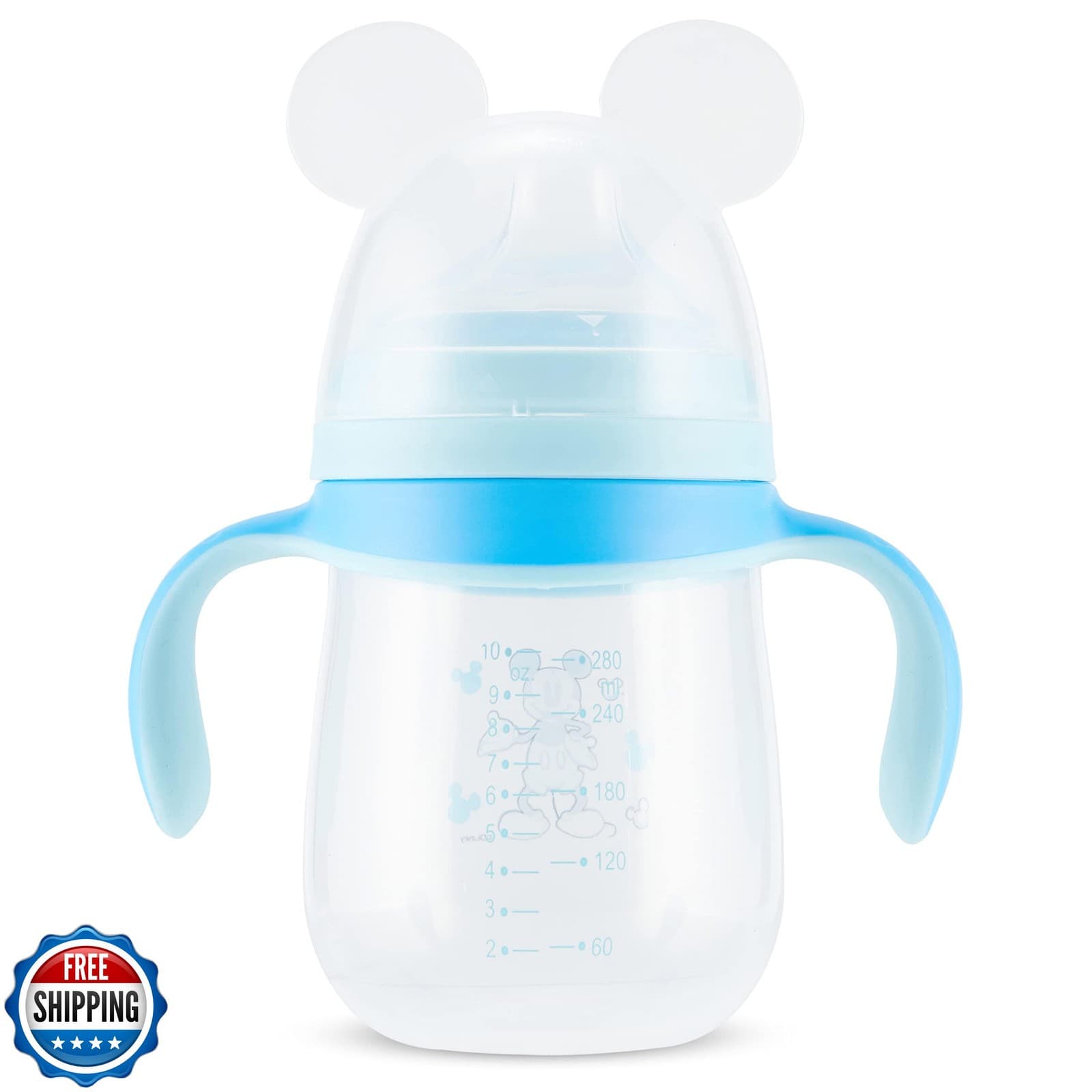 Disney Sippy Cups for Toddlers, Learner Sippy Cups for Kids with Pacifier, BP 2