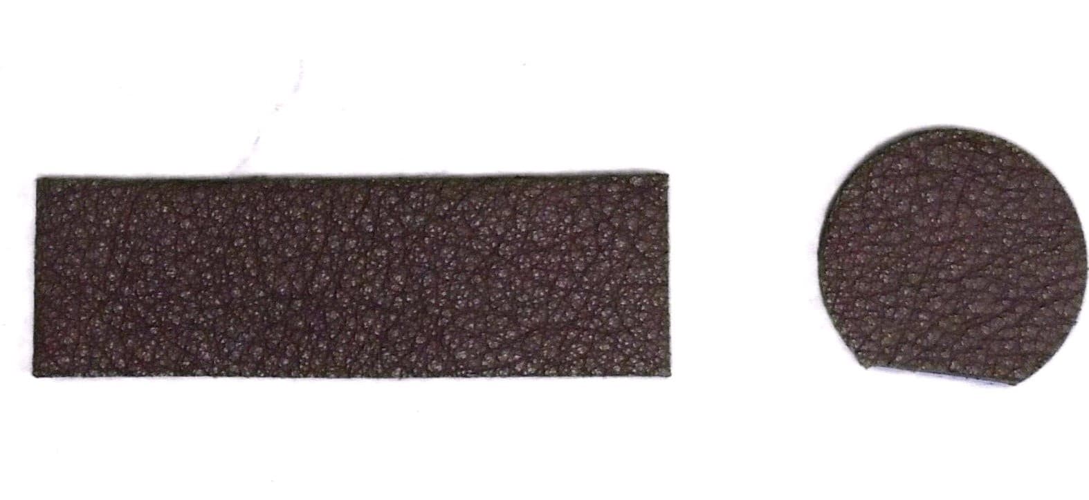 BROWN Traditional Archery 2 PC Adhesive LEATHER BOW ARROW REST KIT Recurve  3