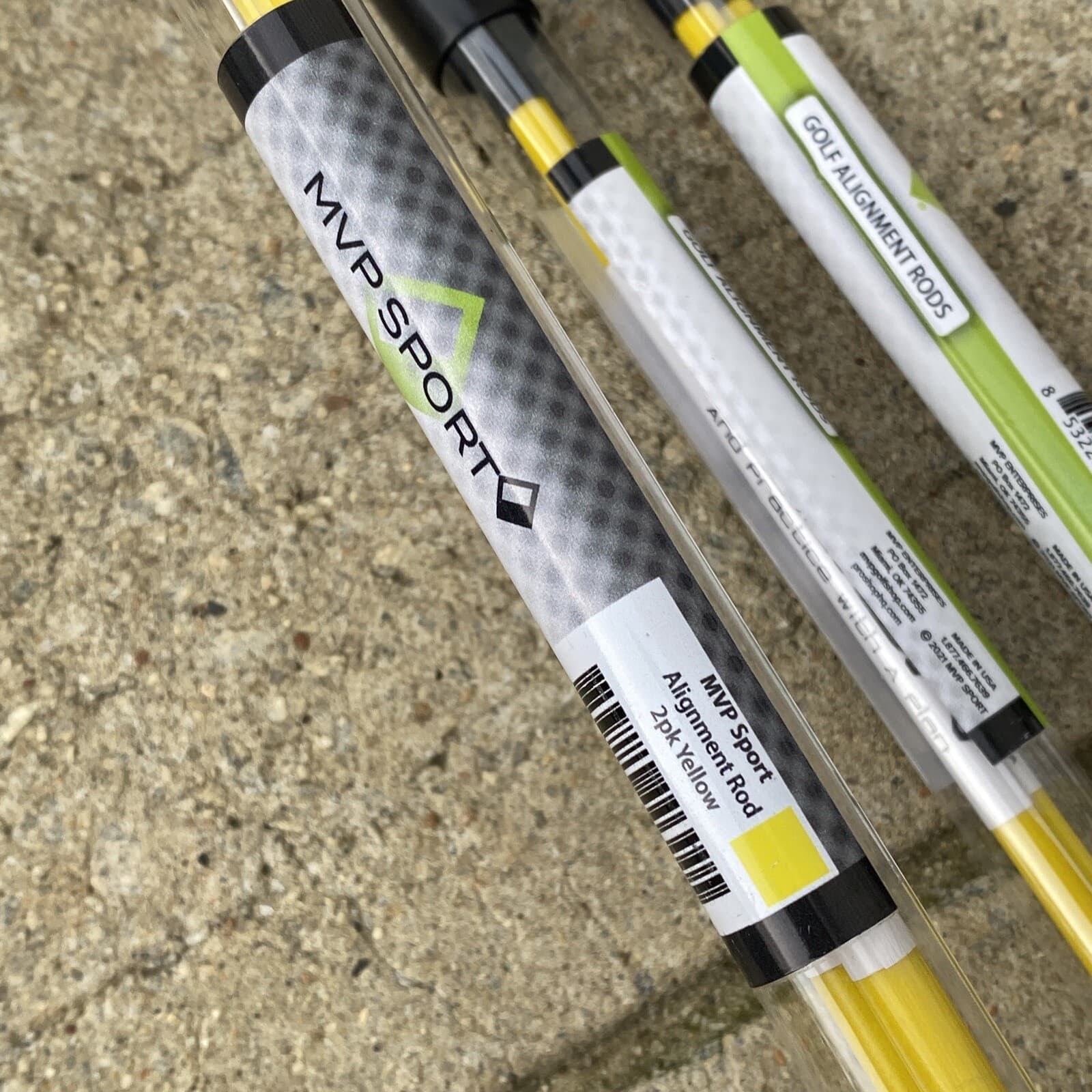 PACK OF 3, (6 RODS TOTAL) MORODZ ALIGNMENT ROD / TRAINING AID  - YELLOW 5