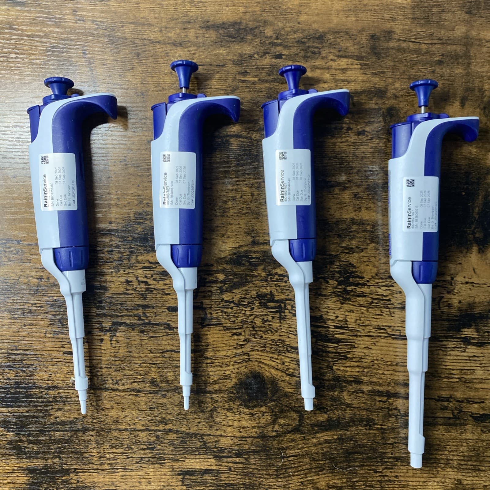 Rainin PipetLite XLS+ LTS Pipette Set  L1000, 200, 20, & 10 Calibrated Sep 2025 2