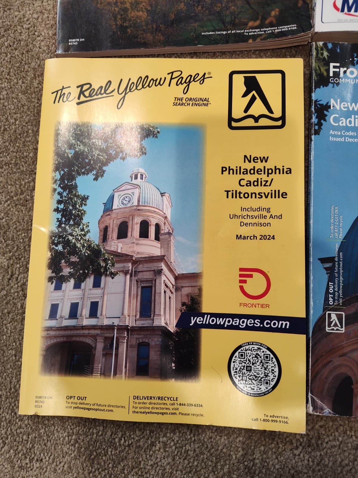 4 Tuscarawas County Ohio - Phone Books - 2017, 2021, 2023, 2024 2