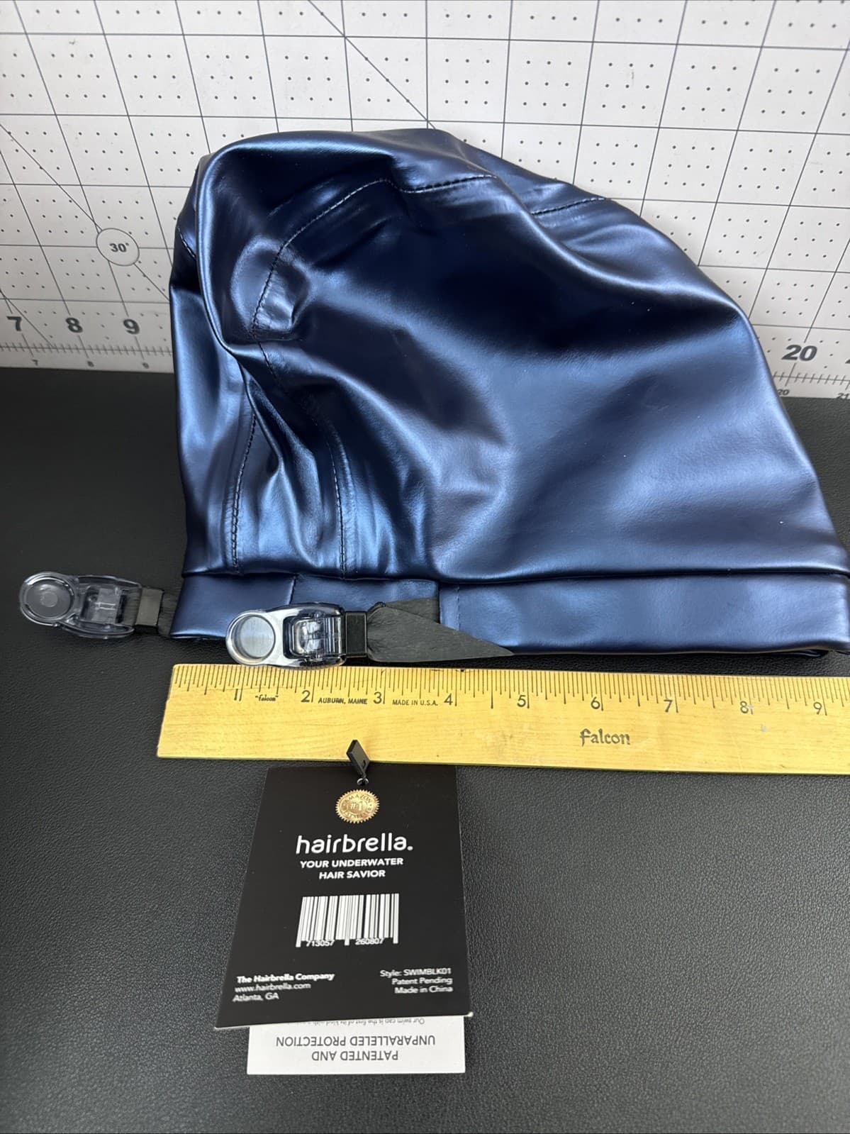 Hairbrella KIDS Satin Lined Waterproof Adjustable Swim Cap Blue NWT 2