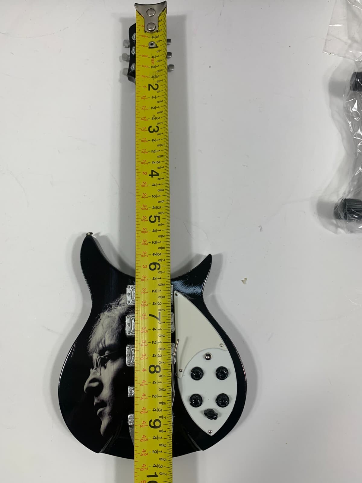 AXE Heaven Miniature Guitar John Lennon Tribute Radio Days New W. Box 9.5" 5