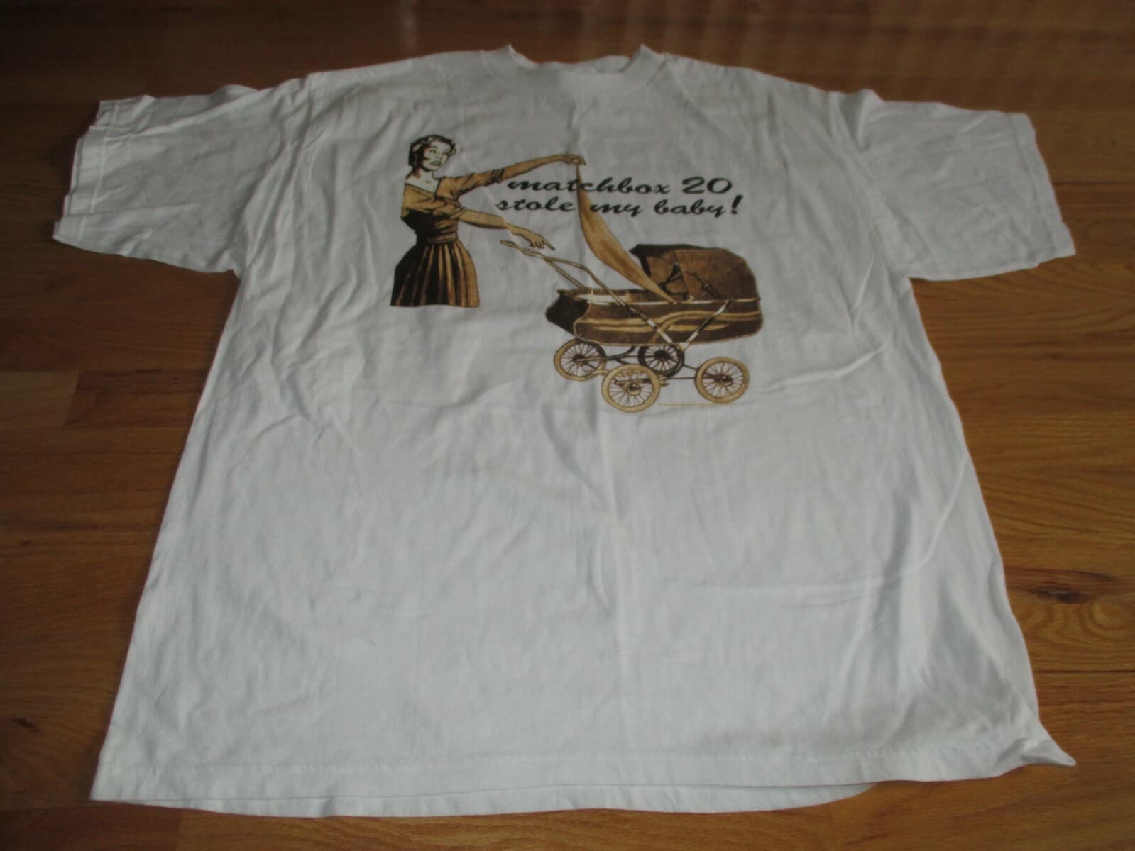 Nice Man Label 1997 MATCHBOX Twenty 20 "Stole my Baby" Concert Tour (XL) T-Shirt 3