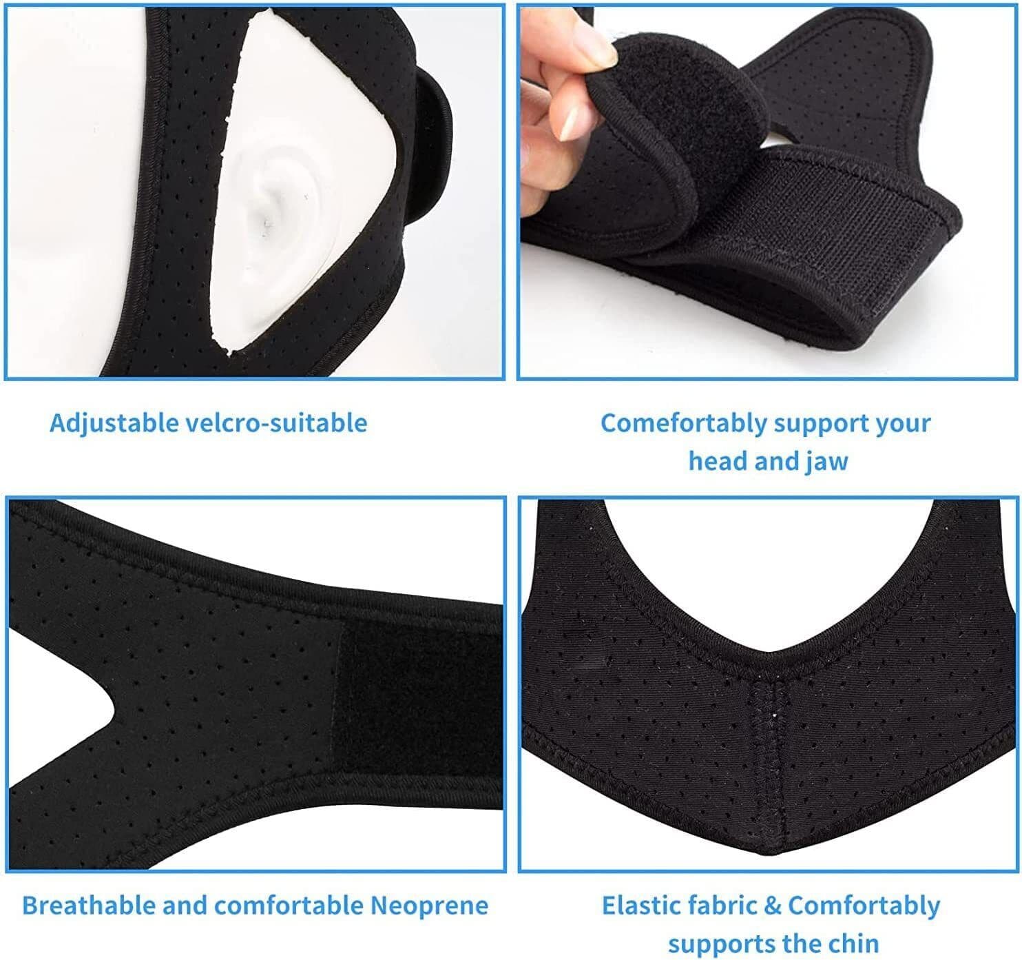 Anti Snore Chin Strap Stop Snoring Sleep Apnea Belt Jaw Support solution Safety 3