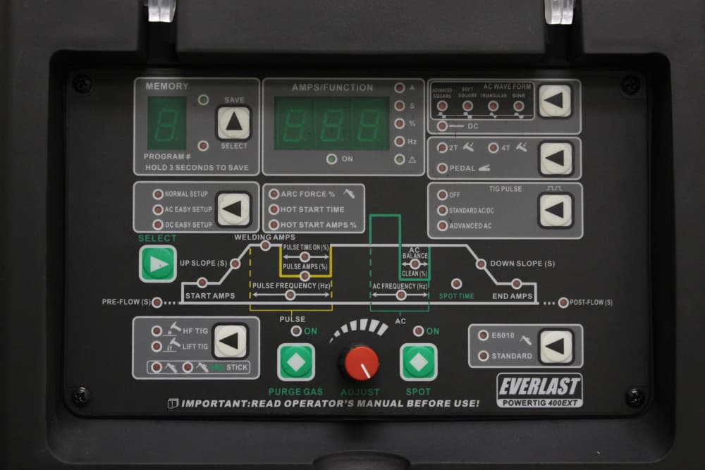 Everlast PowerTIG 400EXT NOVA GTAW-P Digital 400Amp AC/DC TIG Stick Pulse Welder 4