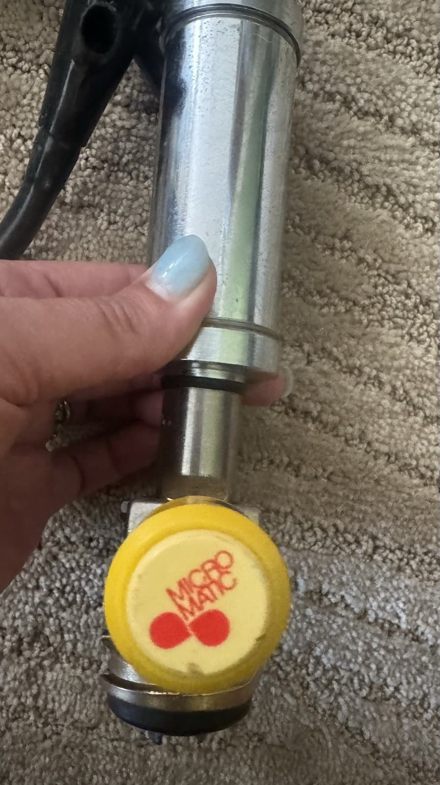 Micro Matic Beer Keg Tap Hand Pump Stainless Steel/Brass  3/16” ID 7/16” OD Hose 4