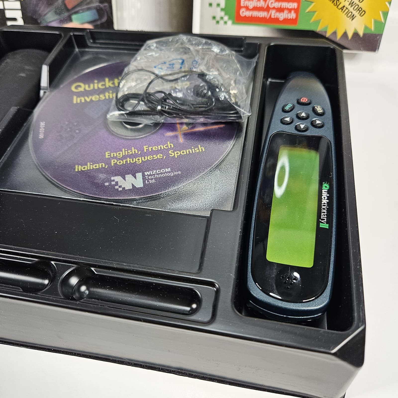 Wizcom Quicktionary 2 English/German - German/English Translate Electronic Pen 6