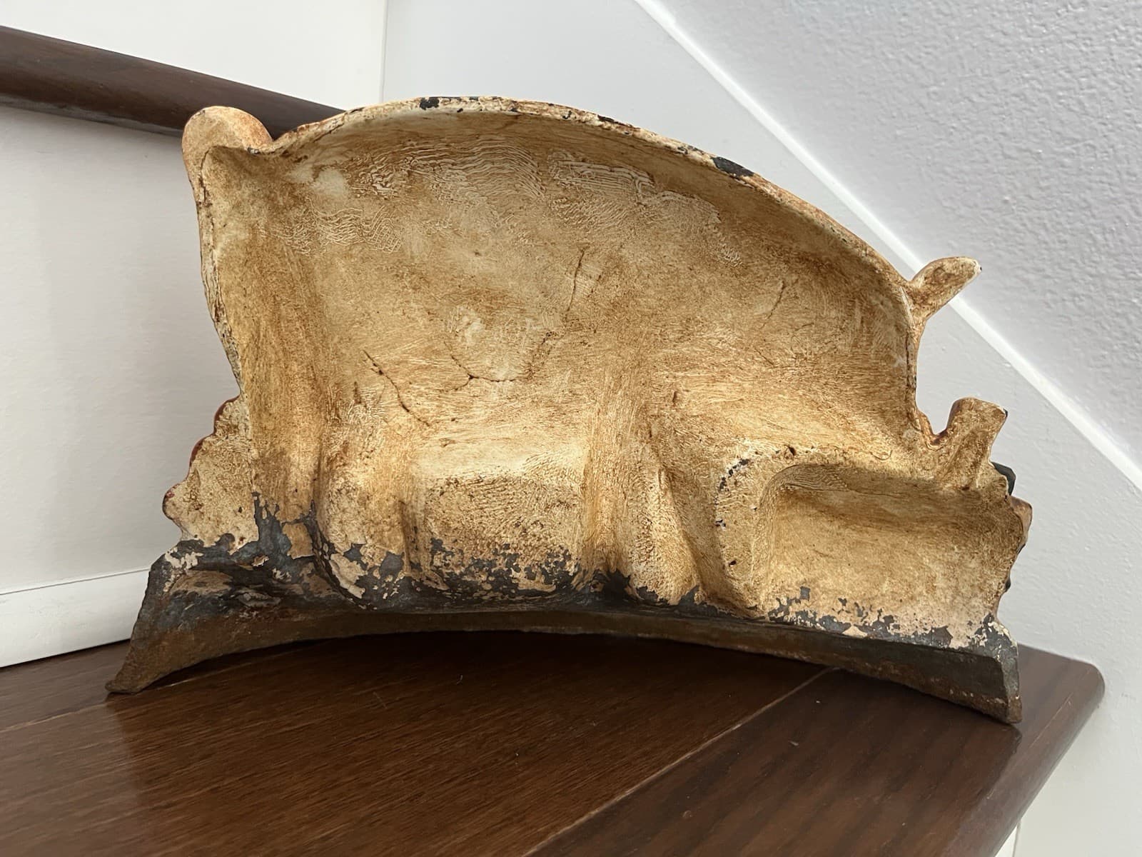 LARGE 11.5" x 7" ANTIQUE VINTAGE IRON PIG DOORSTOP 4