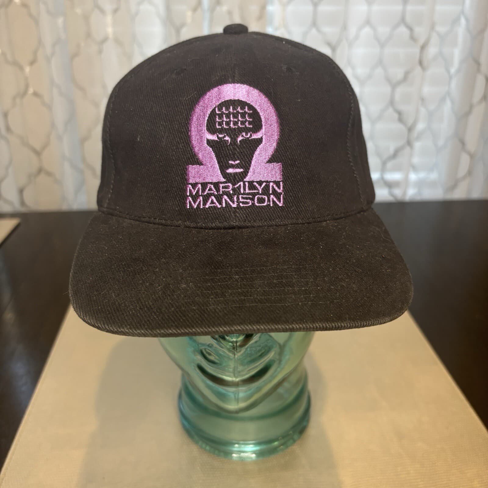 Marilyn Manson Mechanical Animals Hat Embroidered SnapBack 90s Rare Vintage