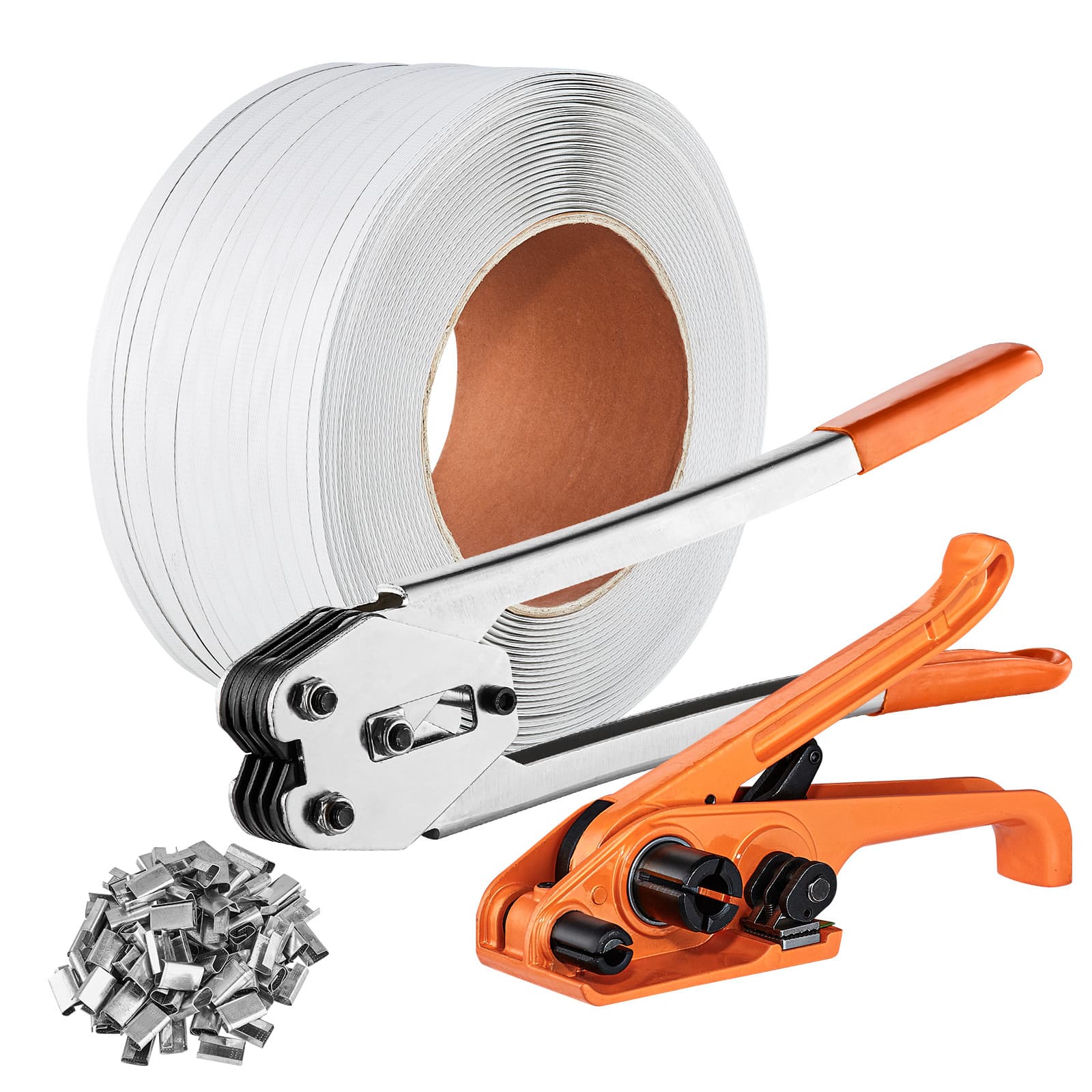 VEVOR Packaging Banding Strapping Kit Tensioning Tool Tensioner & Sealer 328 ft
