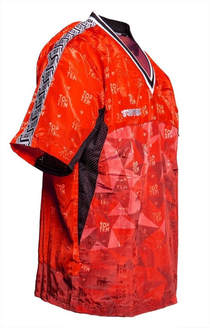 TOP TEN SPORT KARATE KICKBOXING ULTRALIGHT PRISM RED  Uniform Gi MMA TKD Martial 6