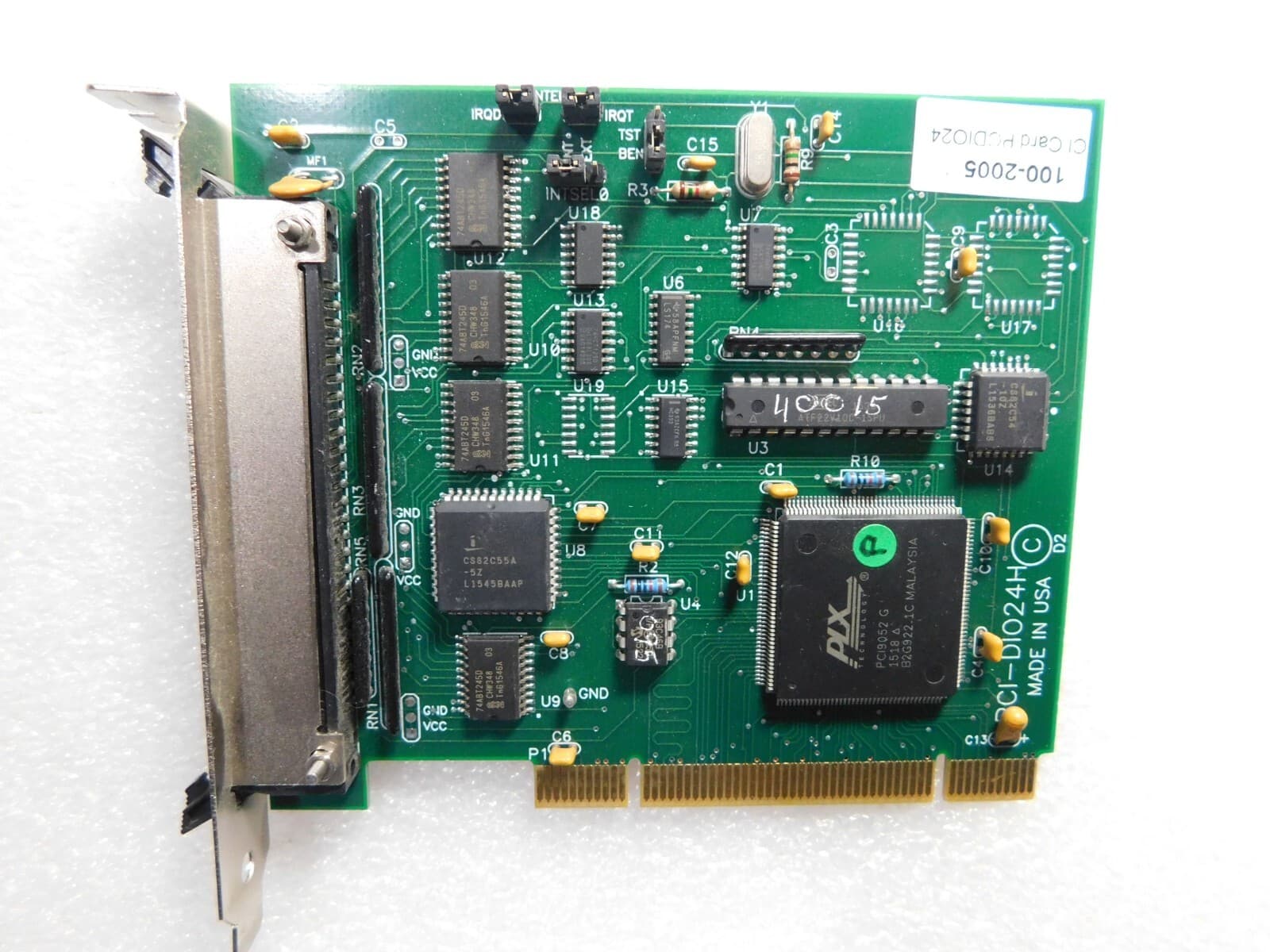 MEASUREMENT COMPUTING PCI-DIO-24H DIO24H 50 PIN 24 CHANNEL DIGITAL I/O
