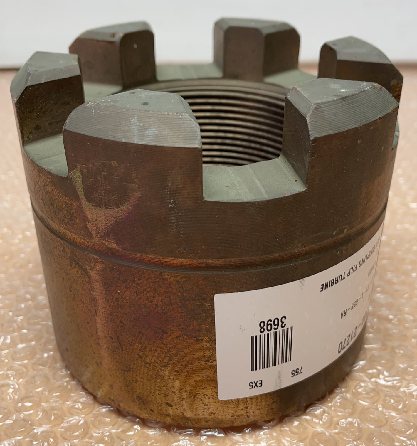 NEW OLD STOCK- 20-01-L-058-RA Coupling F/LP Turbine Nut Slotted || Fast Shipped! 4