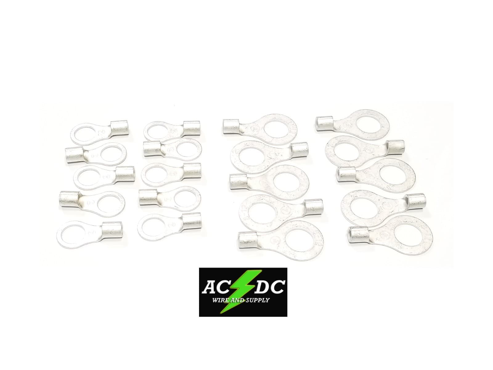 10' TINNED Copper Ground Strap Cable KIT + DIY Terminal Kit 3/8" FLAT Braid Wire 2