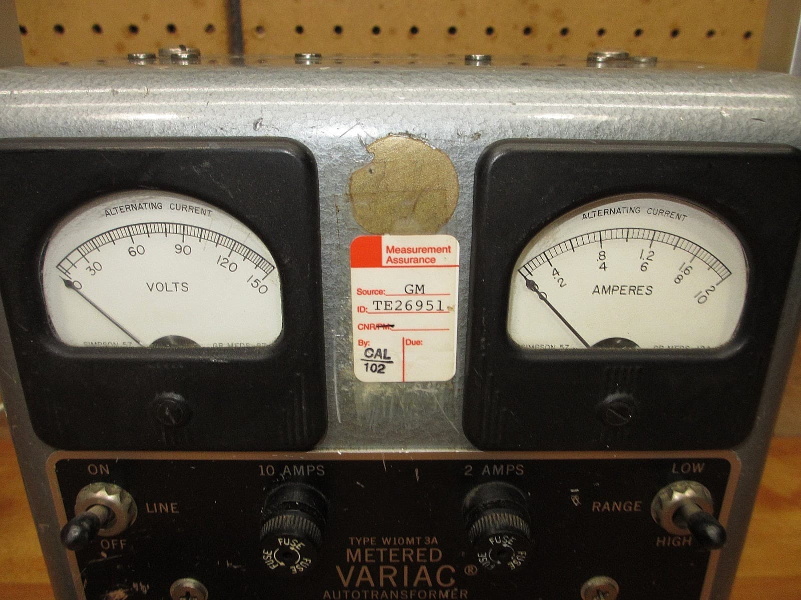General Radio W10MT3A *USED TESTED & WORKING* Metered Variac Autotransformer 3