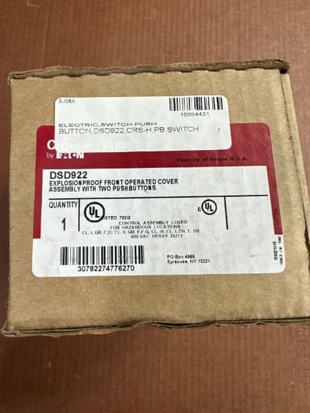Eaton Crouse-Hinds DSD922 Explosion Proof Front Cover Assembly 2