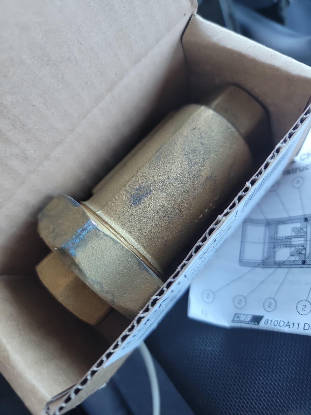 3/4 CMB INDUSTRIES DUAL CHECK UNION INLET BACKFLOW PREVENTER R623 J.8 150PSI J2 6