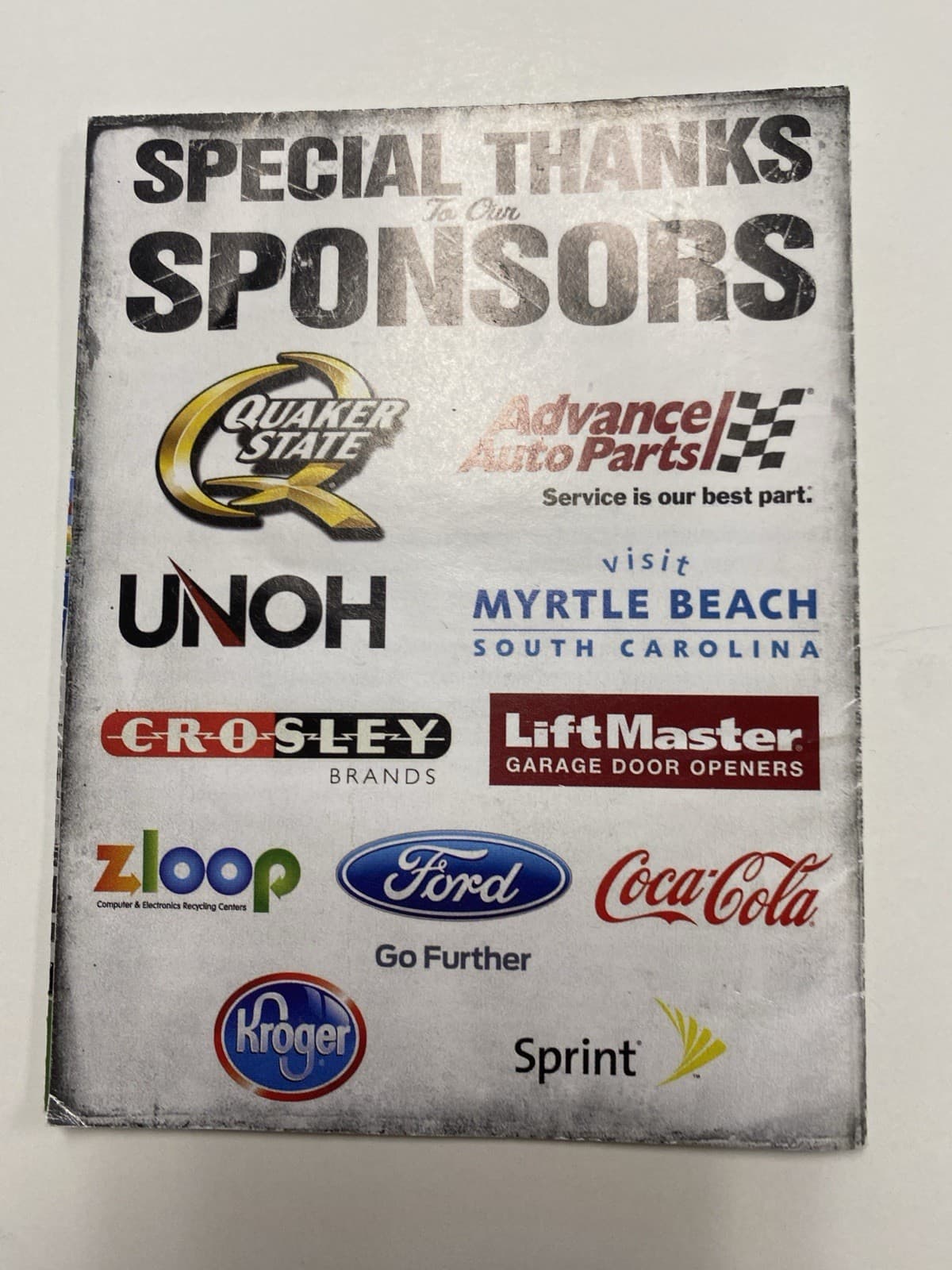 2015 Kentucky Speedway Fan Guide Program Signed By Jeff Gordon Auto 3