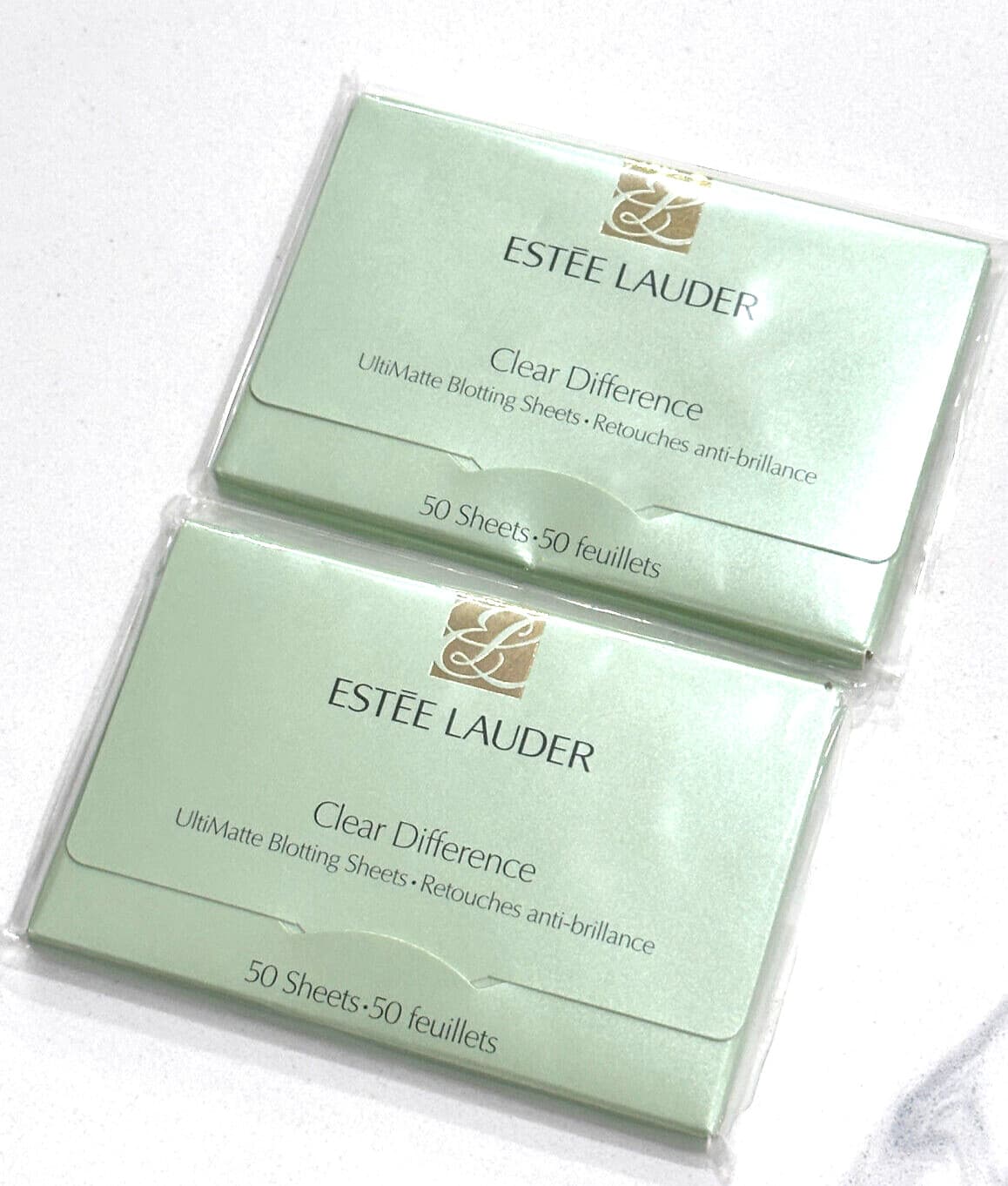 2x Estee Lauder Clear Difference UltiMatte Blotting Sheets (50 Sheets each)