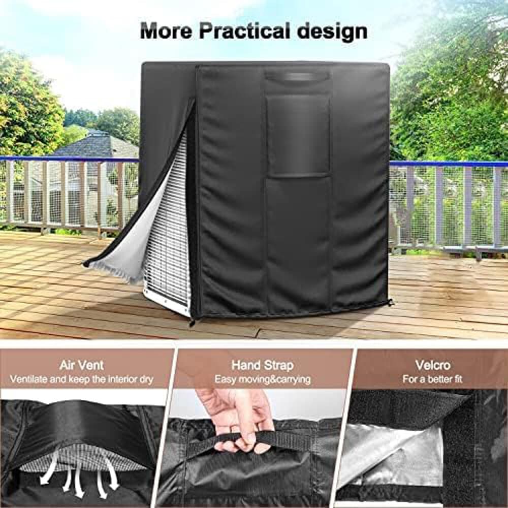 Air Conditioner Square Cover Heavy Duty Central AC Outdoor Waterproof Protector 2