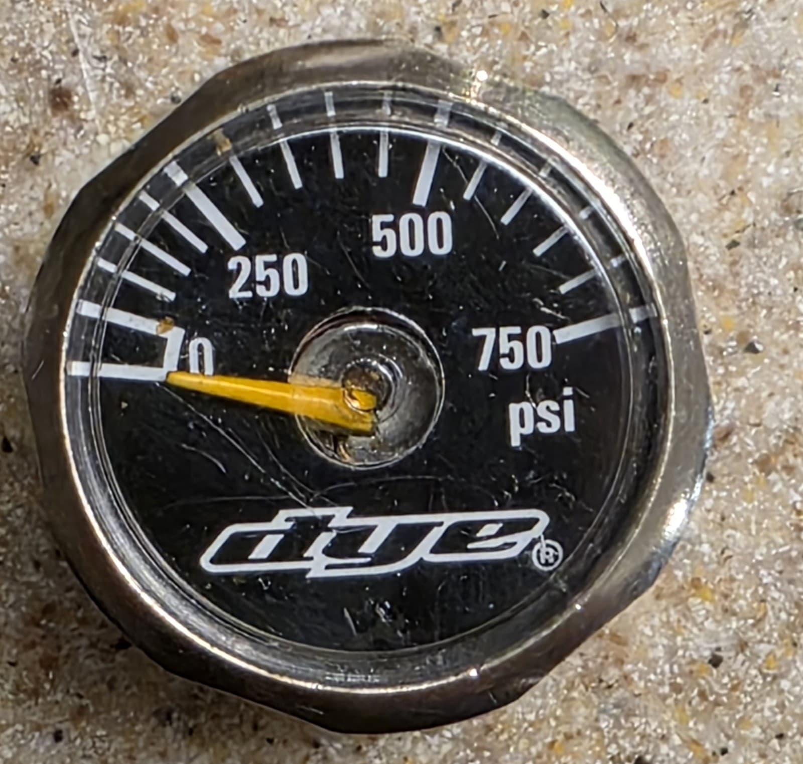 DYE PRECISION 750 PSI MINI PRESSURE GAUGE 590000750 Paintball Regulator Gauge