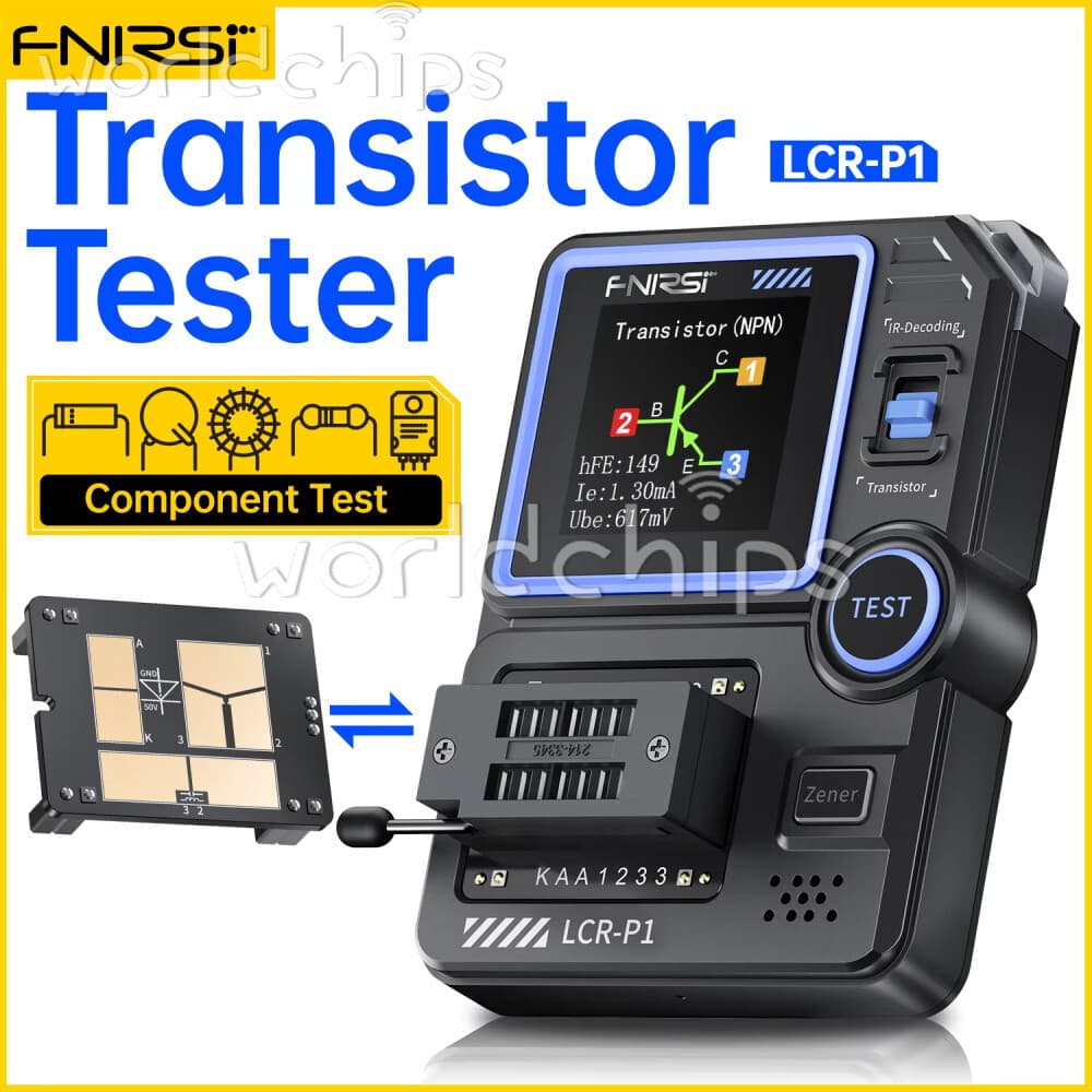 FNIRSI LCR-P1 Transistor Tester Diode Triode MOSFET NPN PNP SMD LCR ESR Meter
