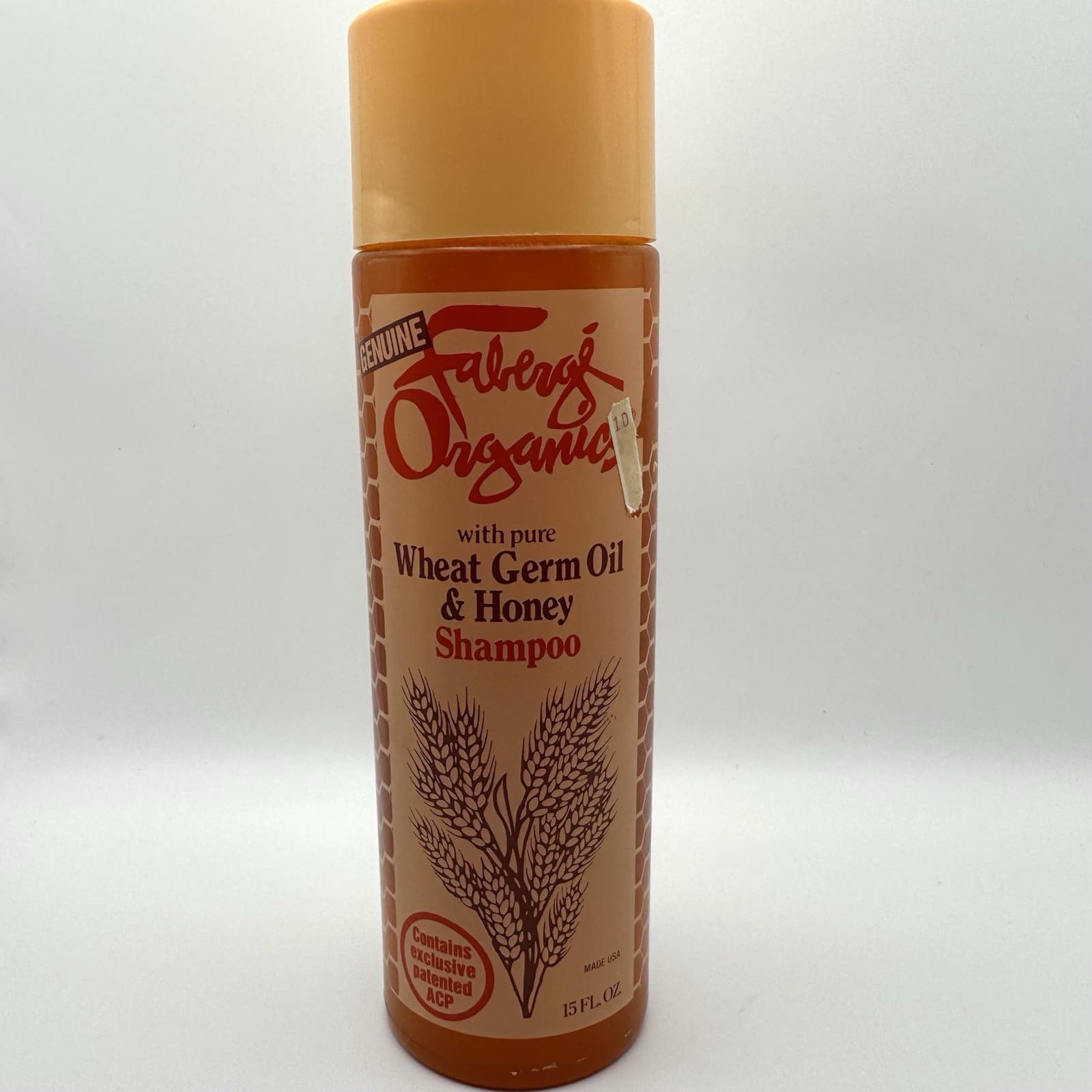 Vintage Faberge Organics Wheat Germ Oil & Honey Shampoo 15 oz