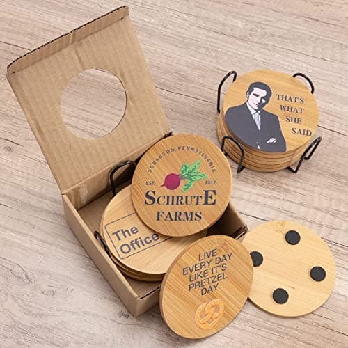 The Office Merchandise Coasters for Drink, Merch Gifts for TV Fans, Dunder  6
