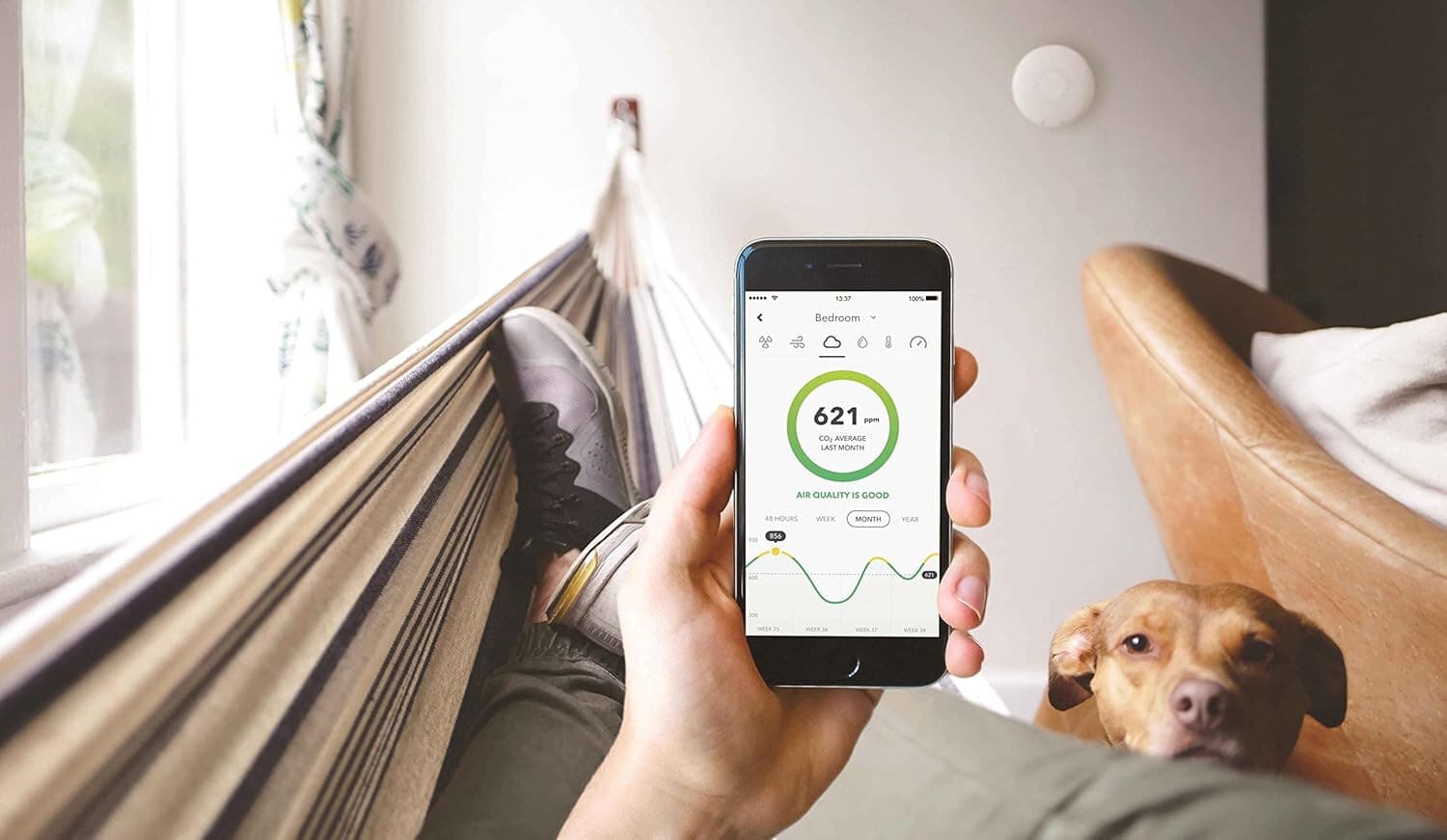 🔥 Airthings Wave Plus 2930 - Radon & Air Quality Monitor CO2 VOC Humidity Temp 5