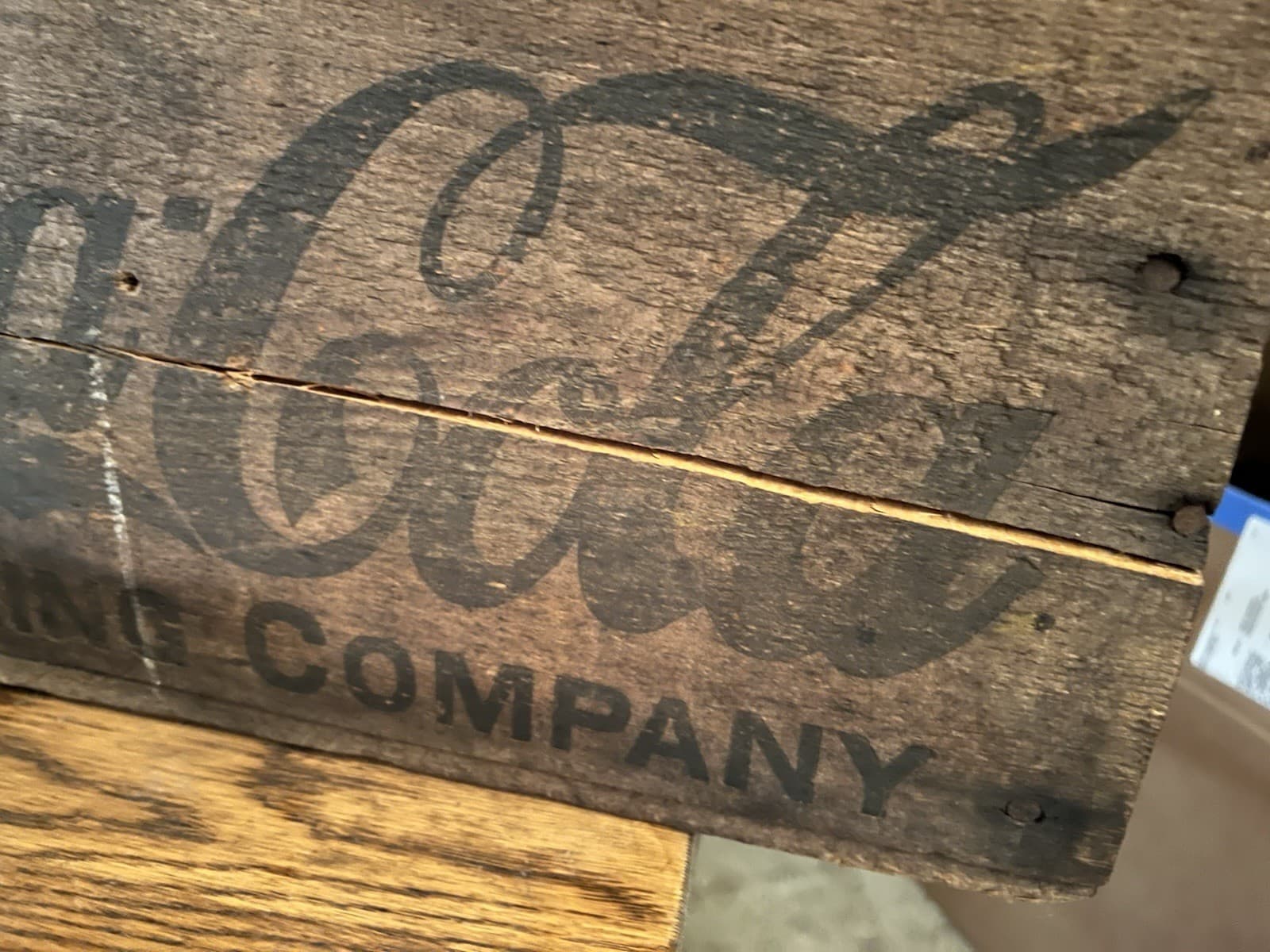 Coca-Cola  Antique 1880s-early 1900s RARE Wood Crate for Straight Sided bottles 2