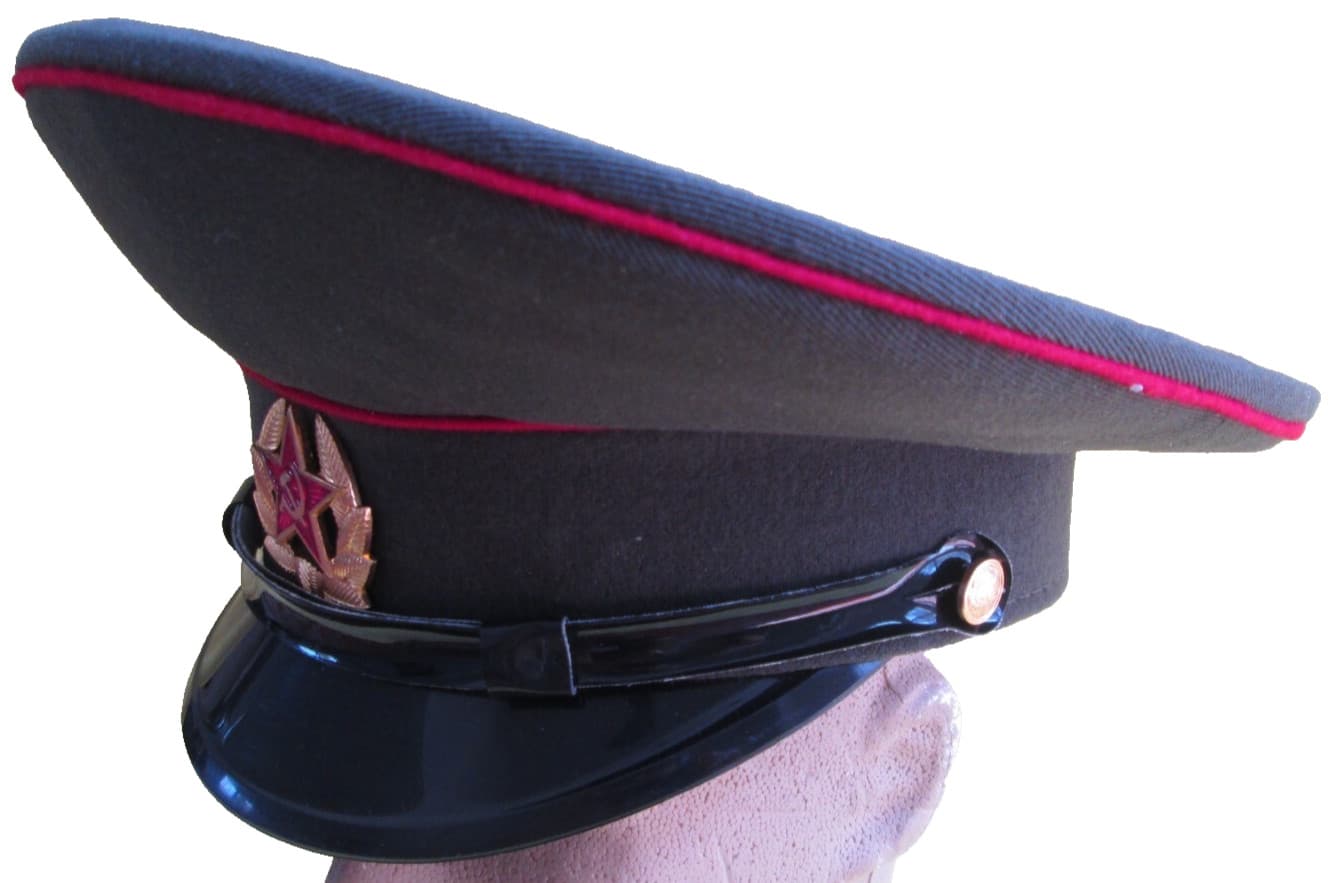 Original 1994 Russian Army Enlisted Man Visor Hat/NEW+1984 Garrison Pins Cap/SU 2