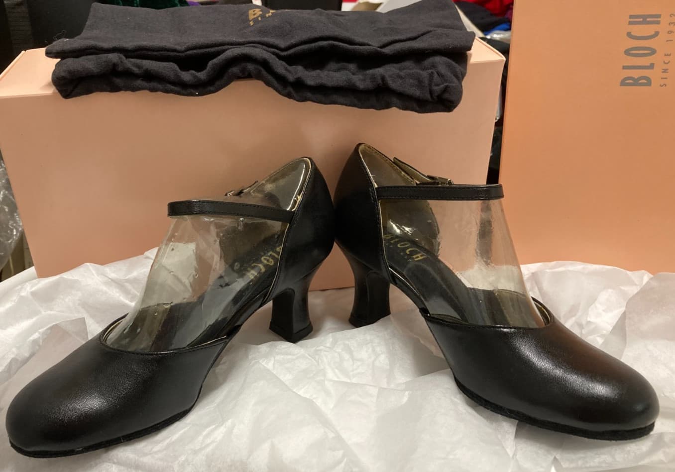 Bloch S0392L Splitflex II Ladies Leather Character shoes black 5.5M suede sole