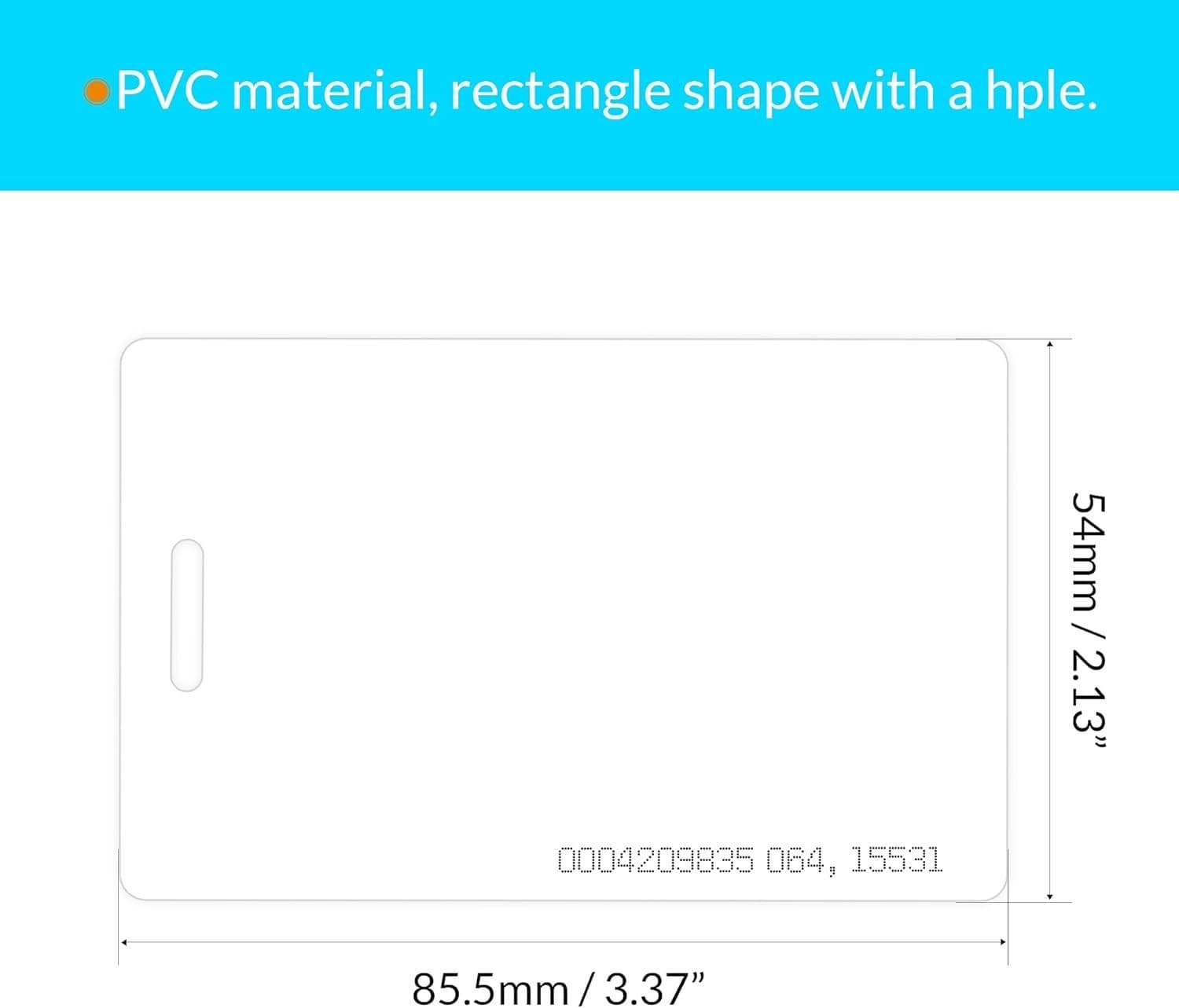 100 PCS 125KHz RFID Proximity ID Cards Token Tag Key Card for Entry Access 5