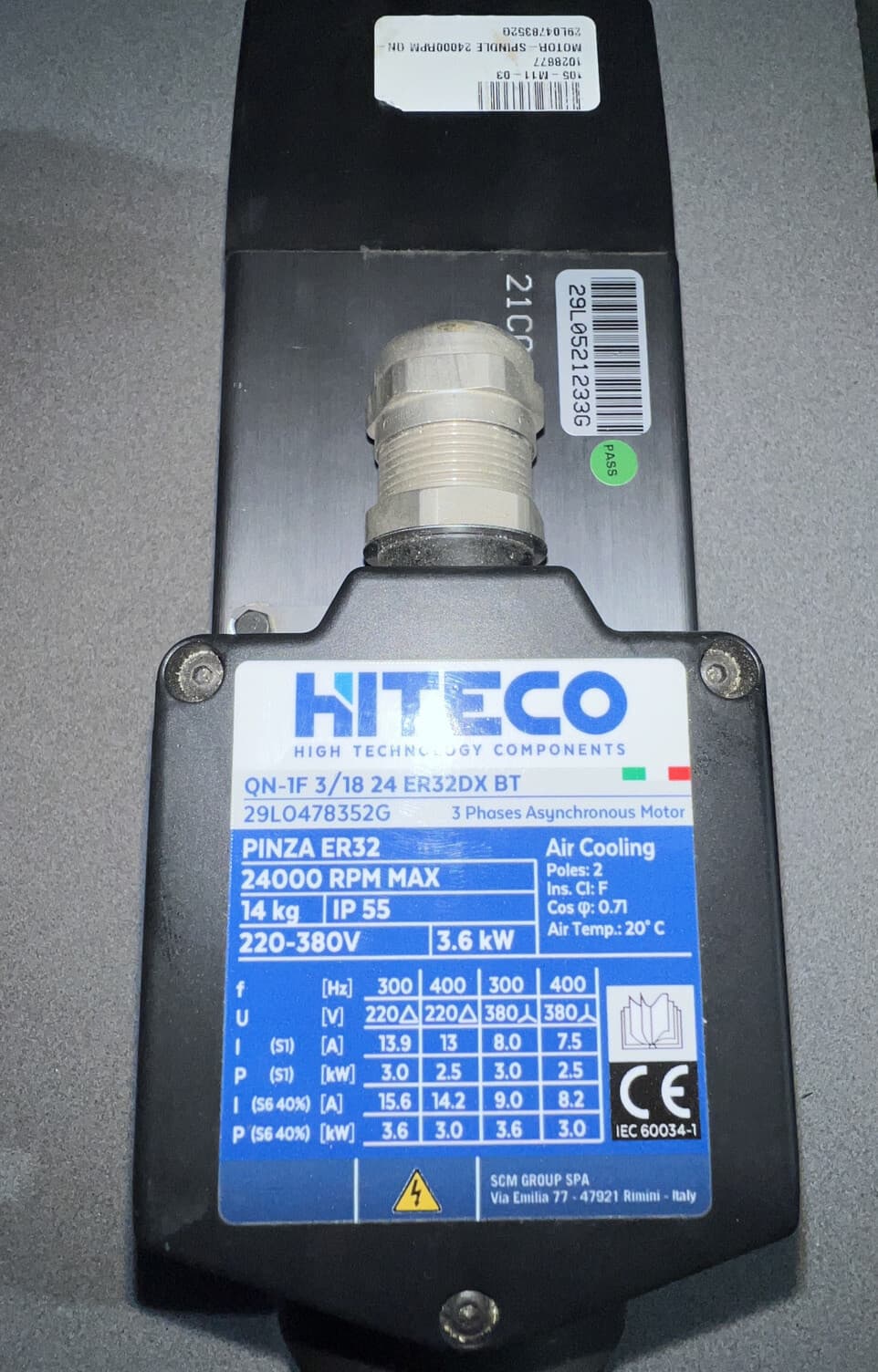 HITECO Spindle 24000 RPM