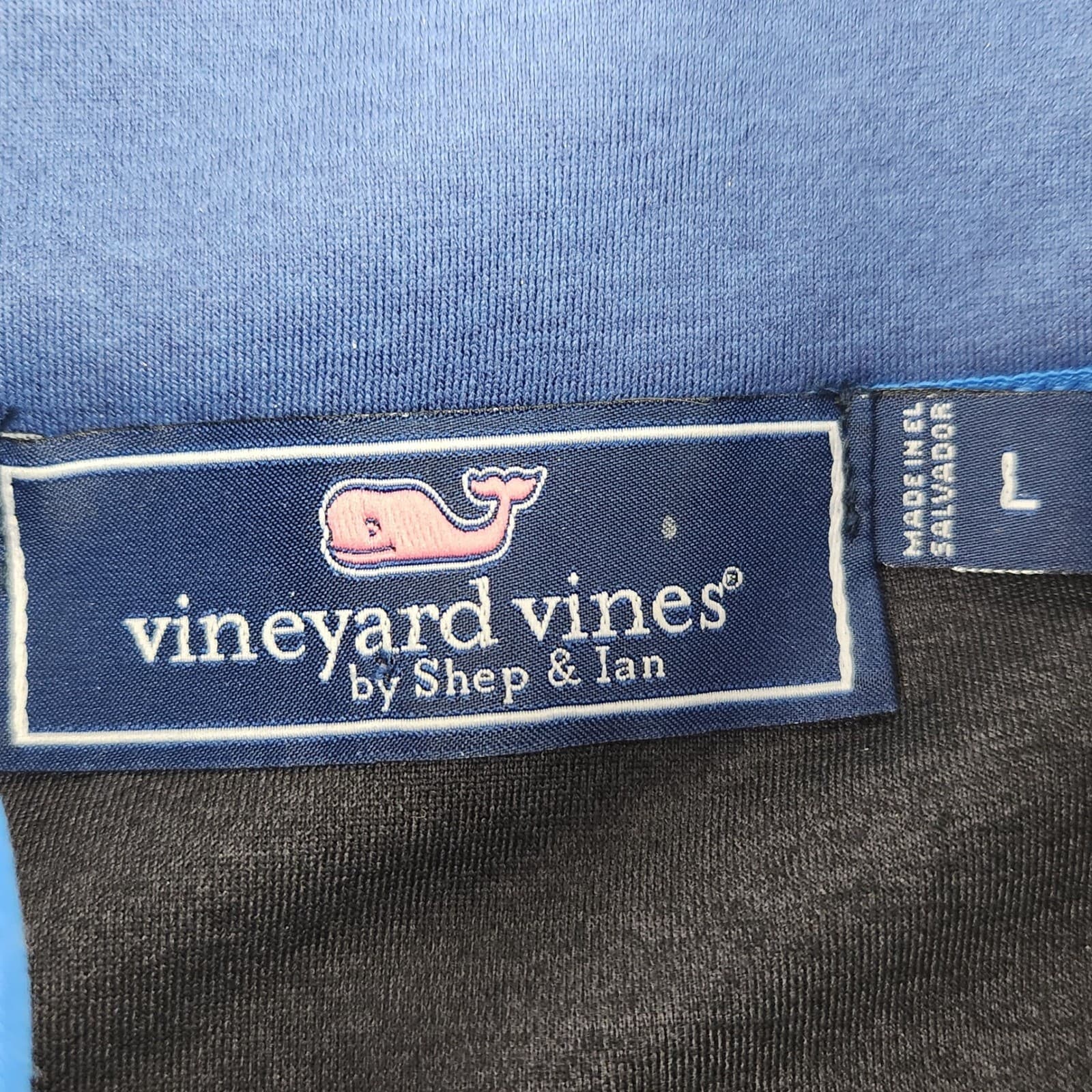 Vineyard Vines Mens Vest L Blue Gray Full Zip Sleeveless Athletic Layering 3