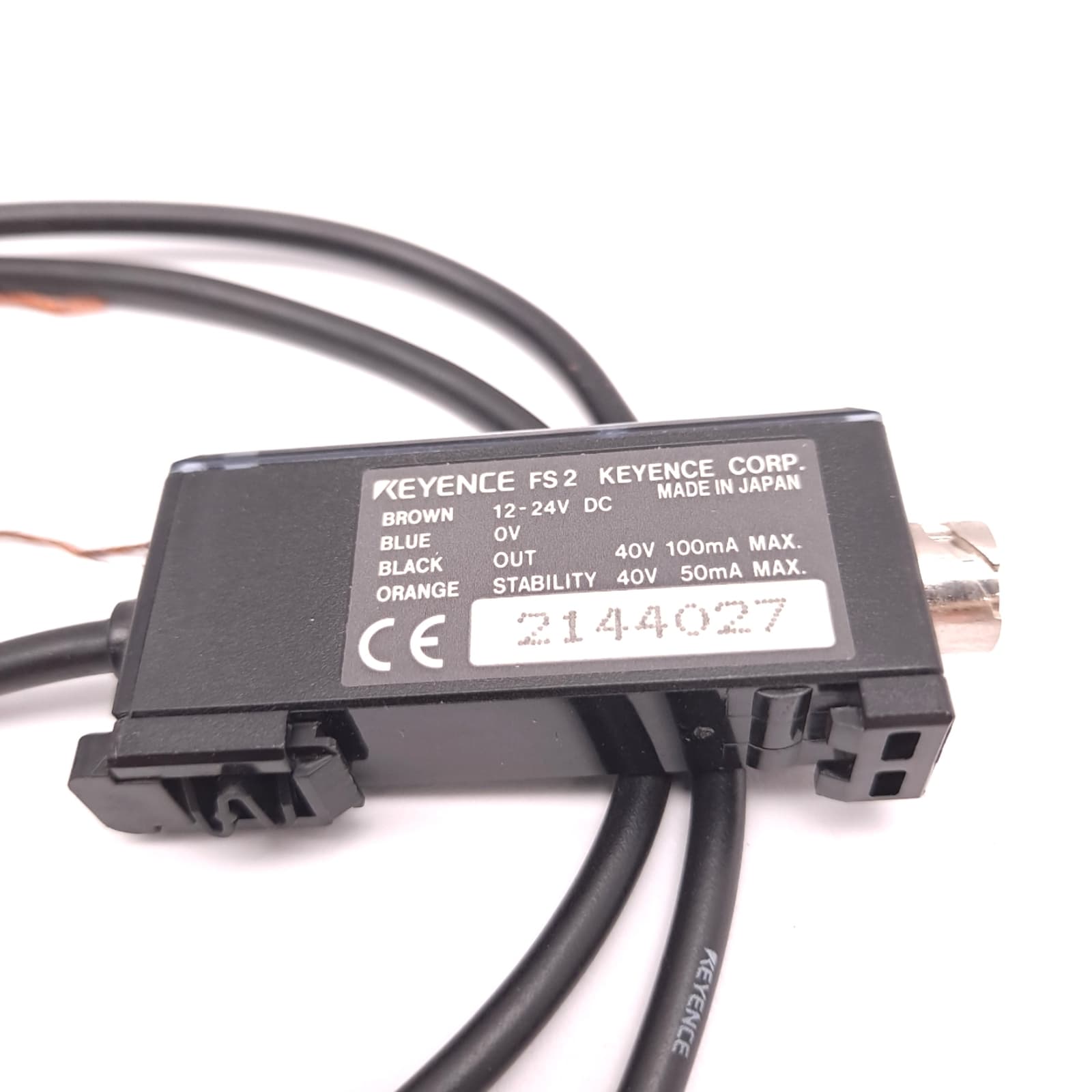 Keyence FS2-60 Fiber Amplifier Photoelectric Sensor 12-24VDC 35mA NPN  5