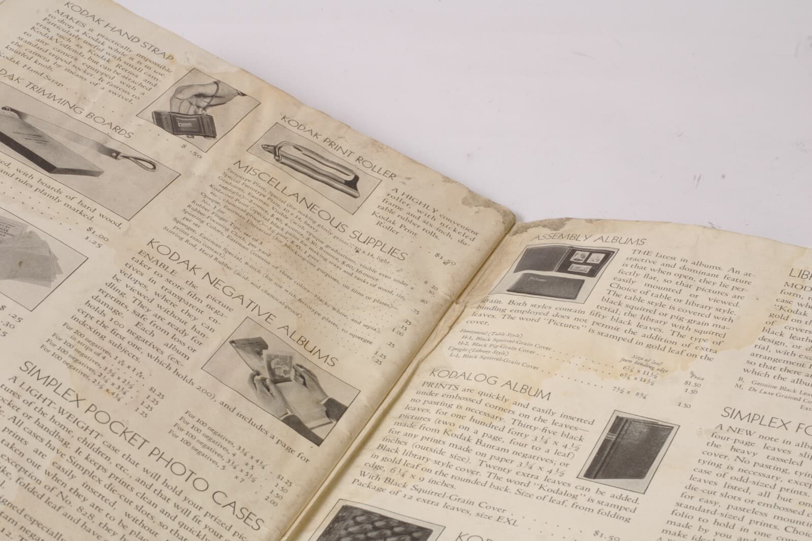 F66488~ KODAK & Kodak Supplies Catalog 1936-37, 48pgs, Soiling, Poor 2