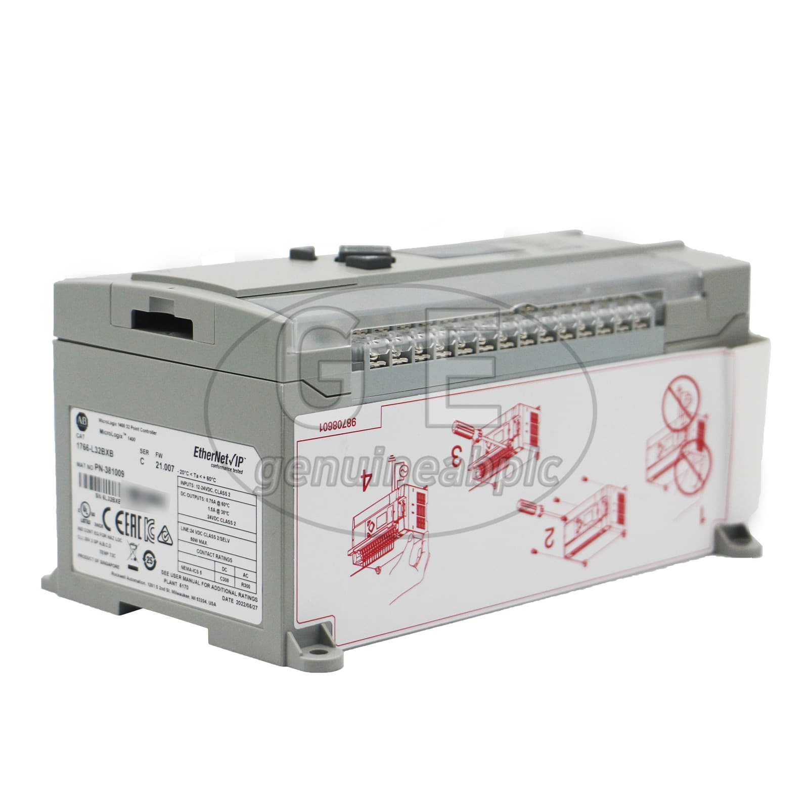 New Sealed Allen Bradley 1766-L32AWAA MicroLogix 1400 32 Point Controller 4