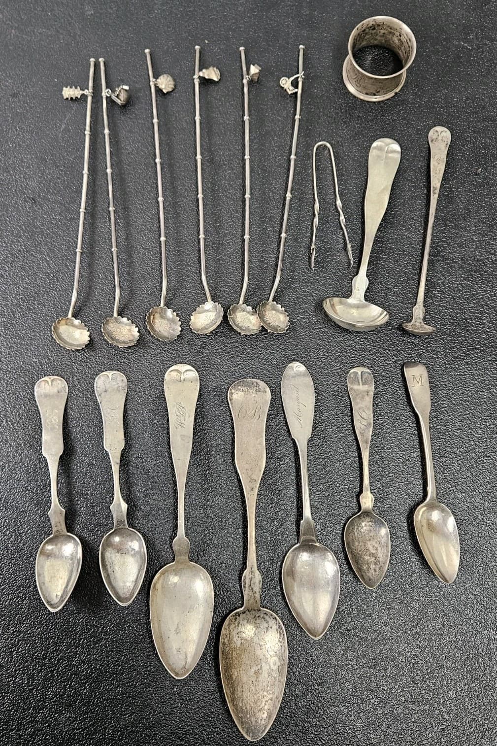 303 Grams Scrap Weight. 950 Silver, 925 Silver, 900 SILVER. FLATWARE 2