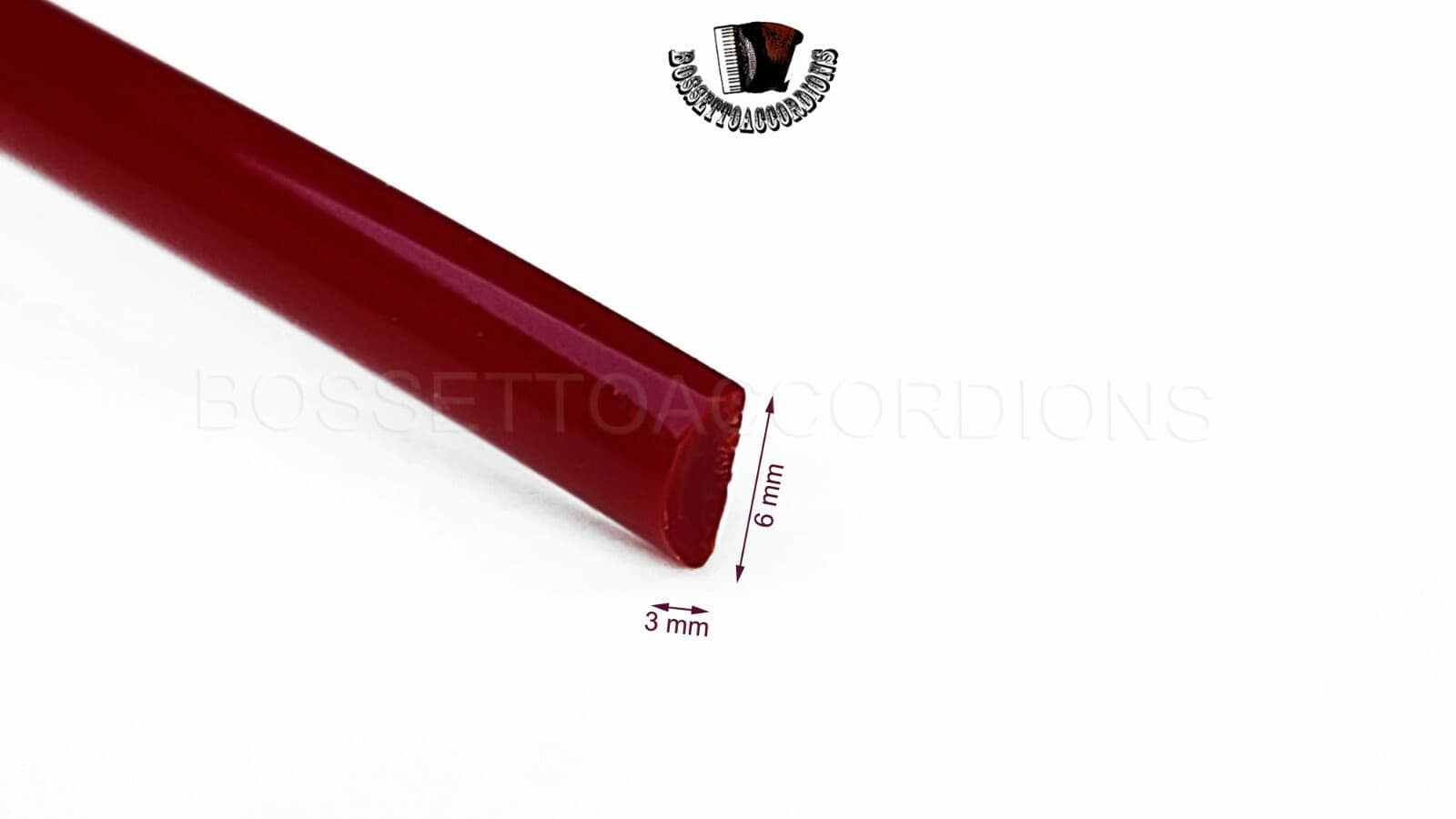Accordion Bellows Moulding Trim Red 6 mm  2