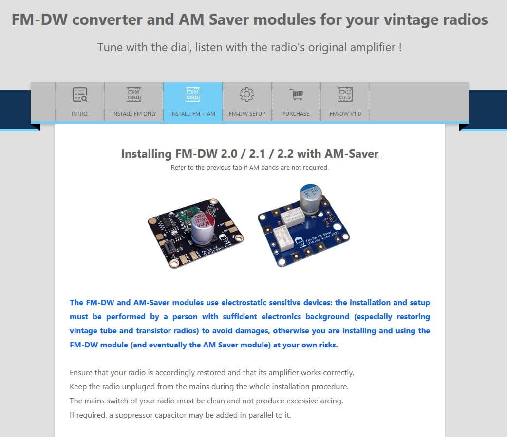 FM-DW 2.2 FM converter module for vintage AM tube and transistor radios 4