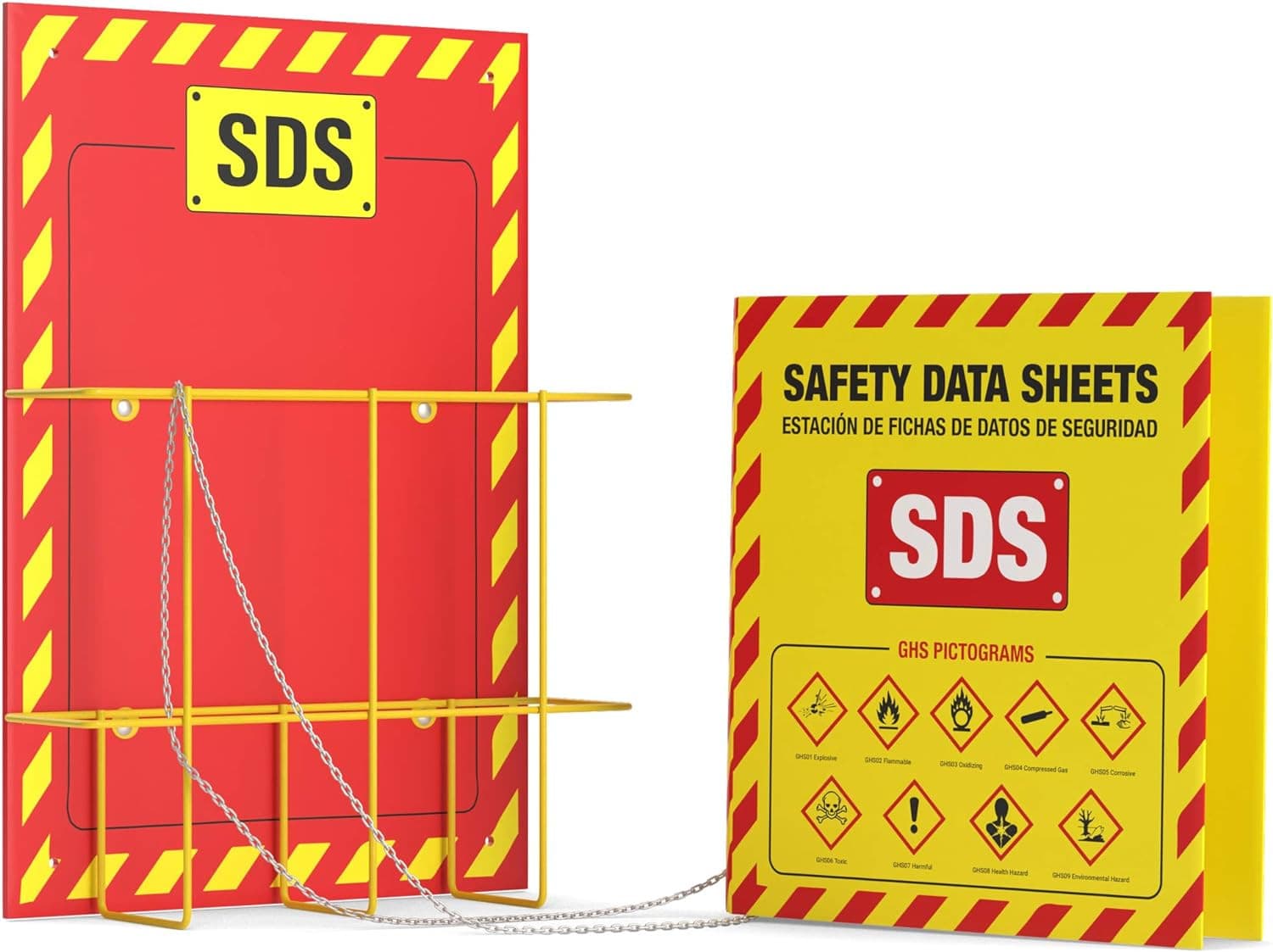 MSDS Wall Station - 3 Inch 3 Ring Material Safety Data Sheet Binder  6