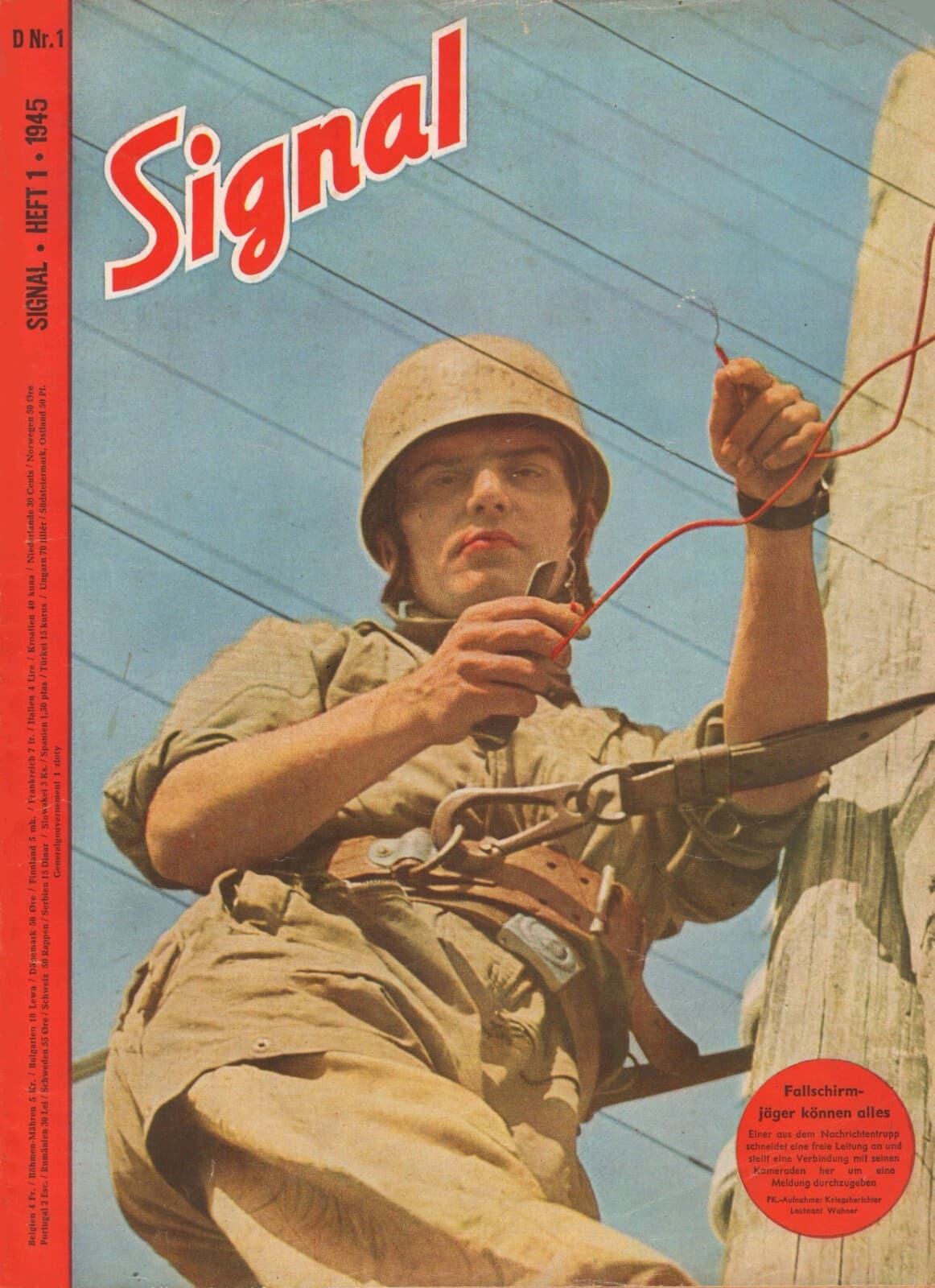 Electronic publication (PDF) Signal magazine No 1 from 1945 german edition