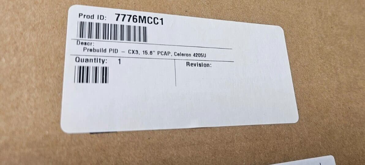 New NCR CX3 Windows 15.6" POS Touchscreen System Dual Core, 120GB SSD 8GB, No OS 4