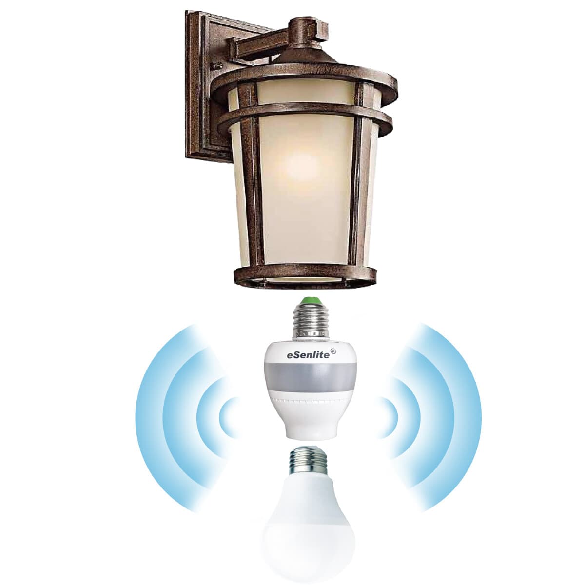 LED Bulb Lamp Sockets Radar Sensor SMART Dusk to Dawn Indoor Outdoor 5