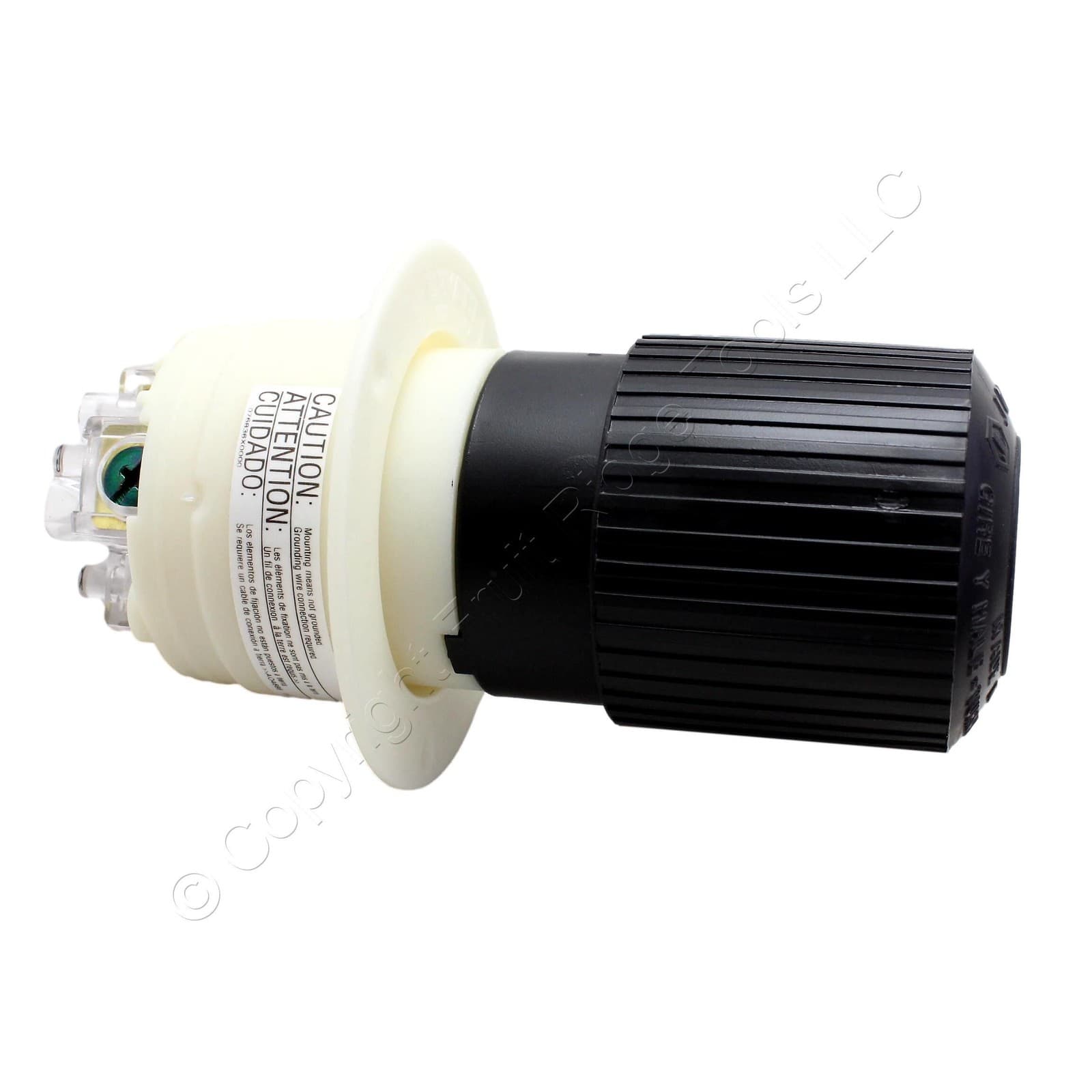 Bryant L14-30 71430MB Locking Flanged Inlet & 71430NC Twist Lock Connector Plug 4